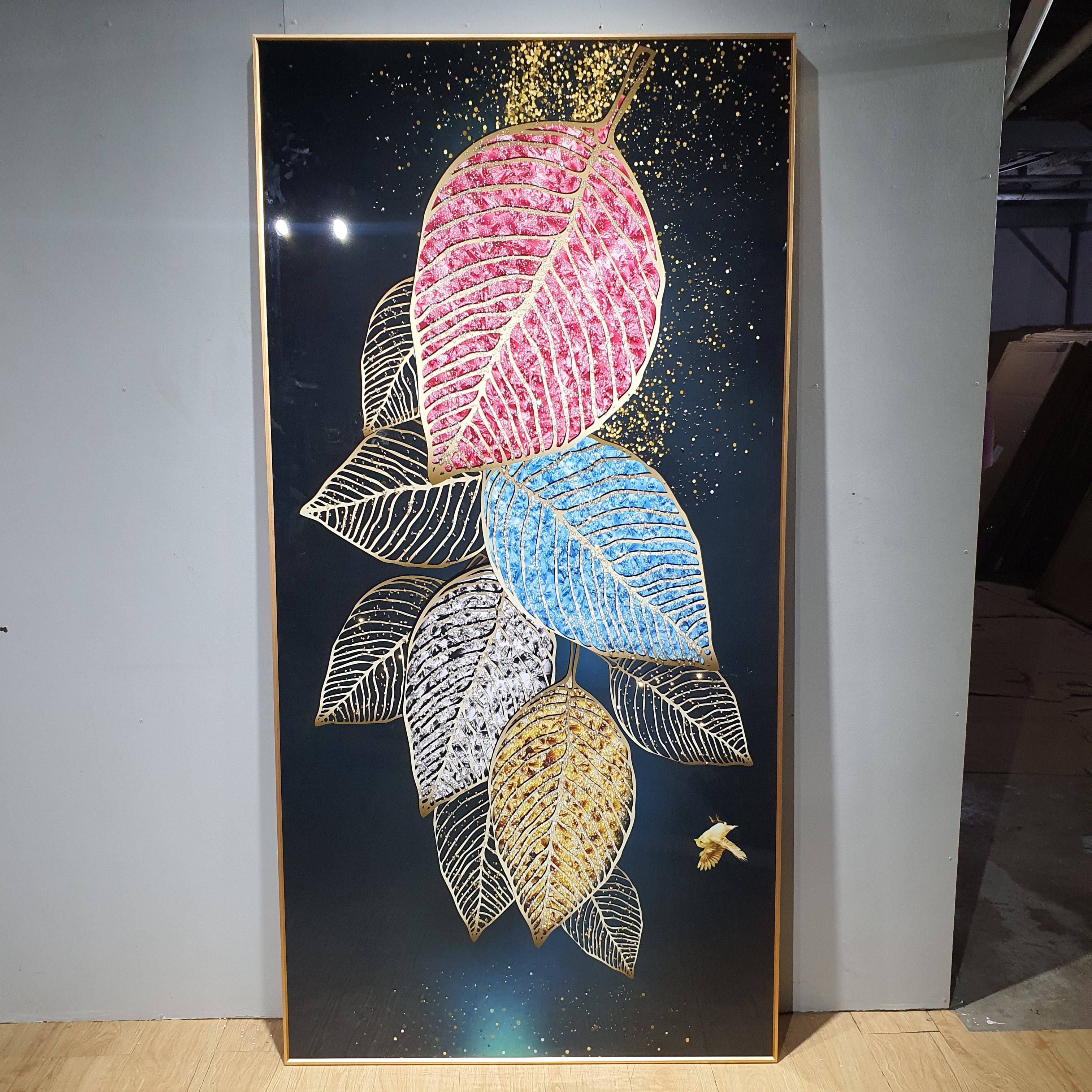 MULTICOLORED MONSTERA (160x80cm)