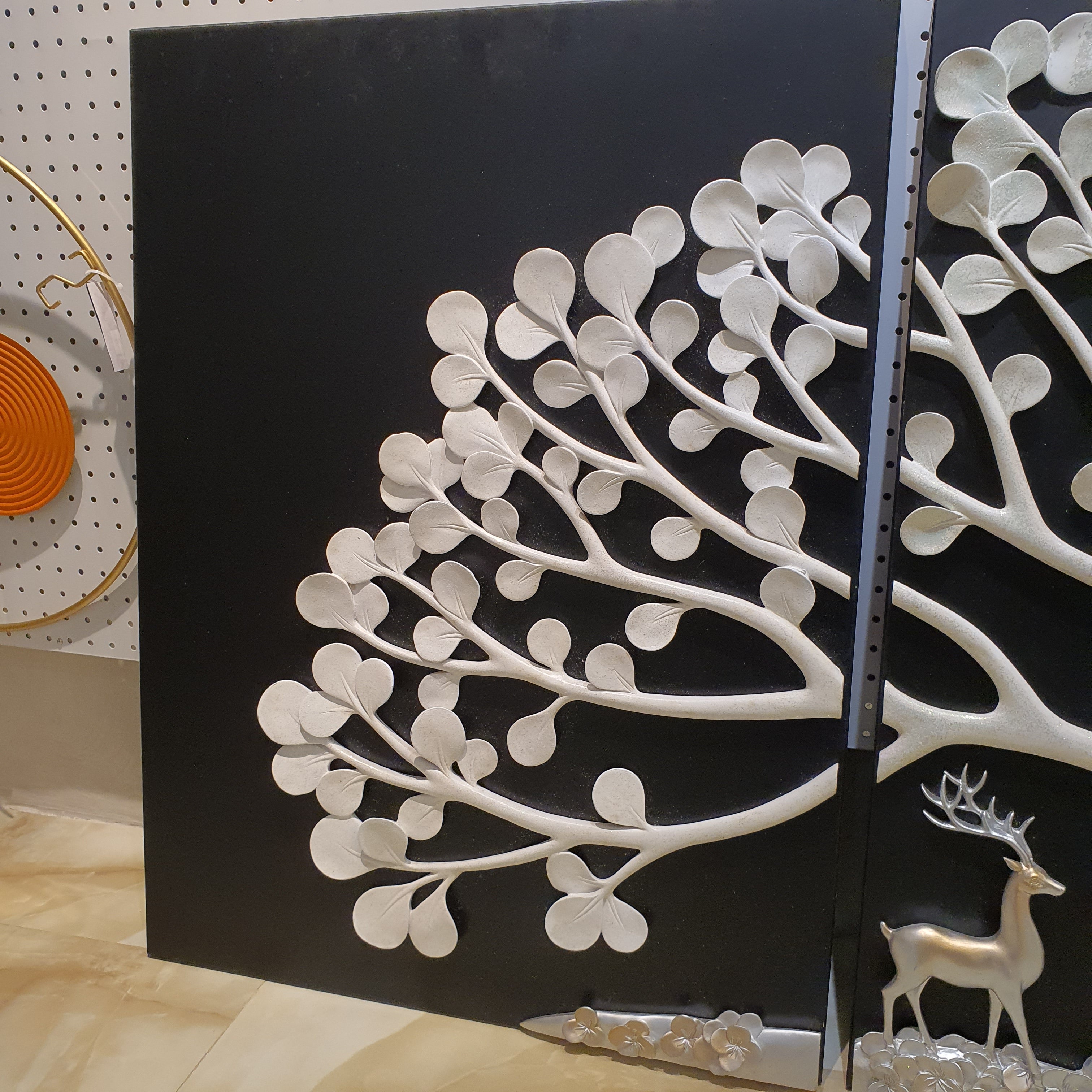 Money Tree Wall Art - Set of 3 (Black)