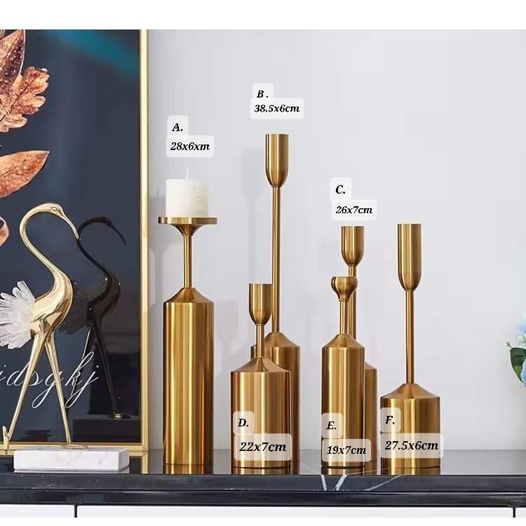 Iron Candle Holder - 6pcs