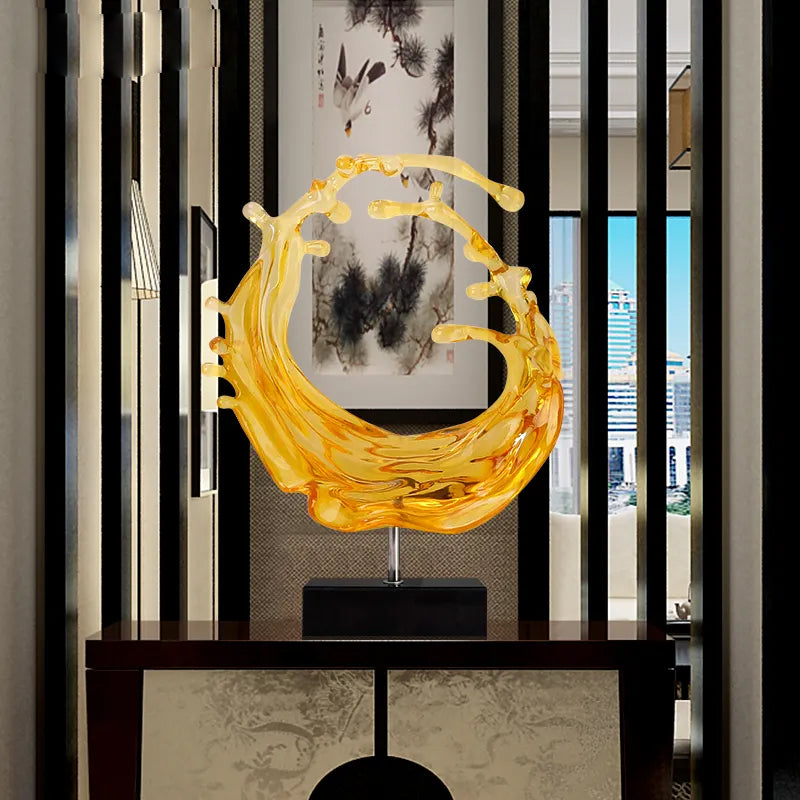 Water Sculpture Blue/Yellow