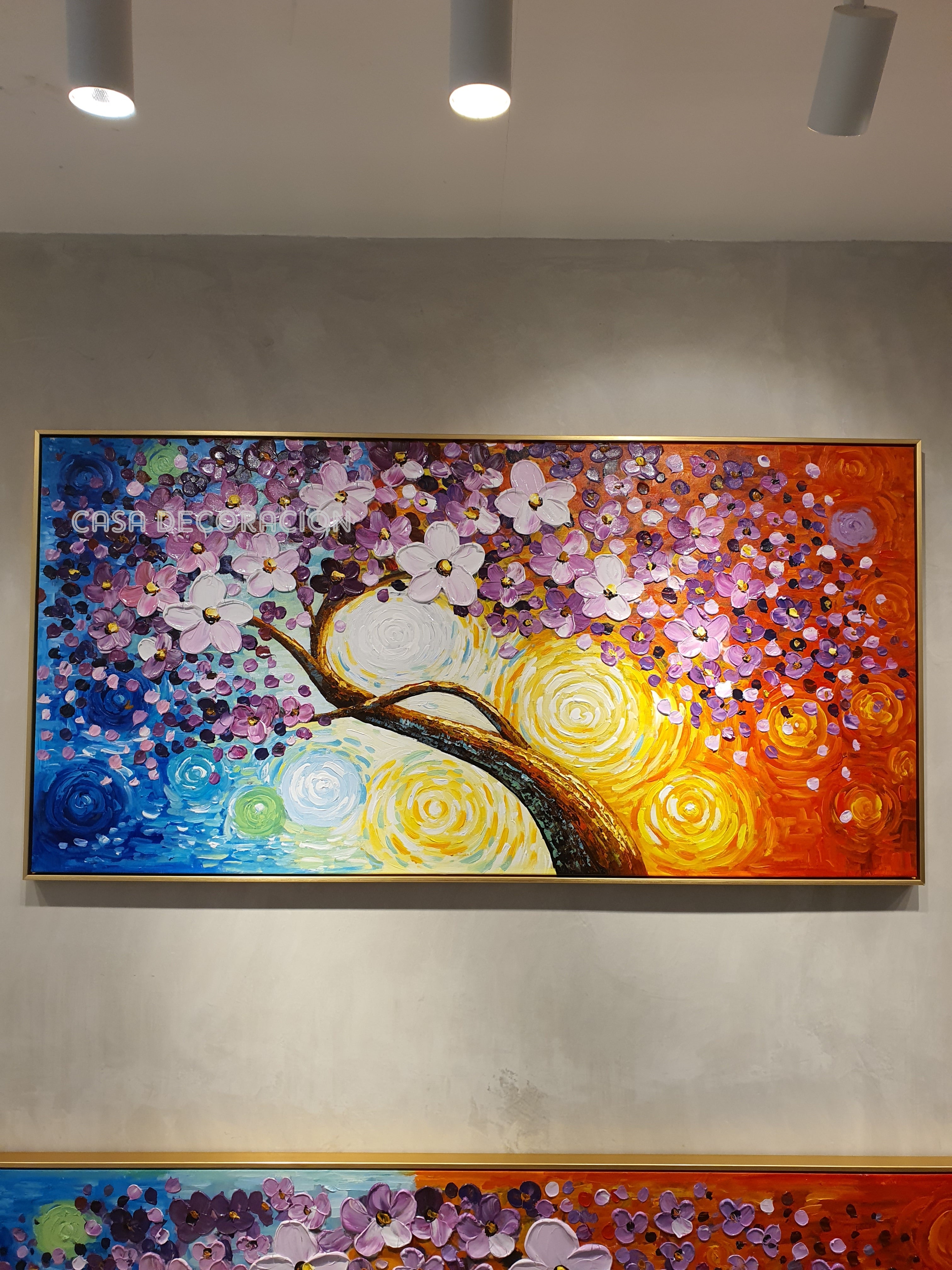 Abstract Painting Multicolor Tree