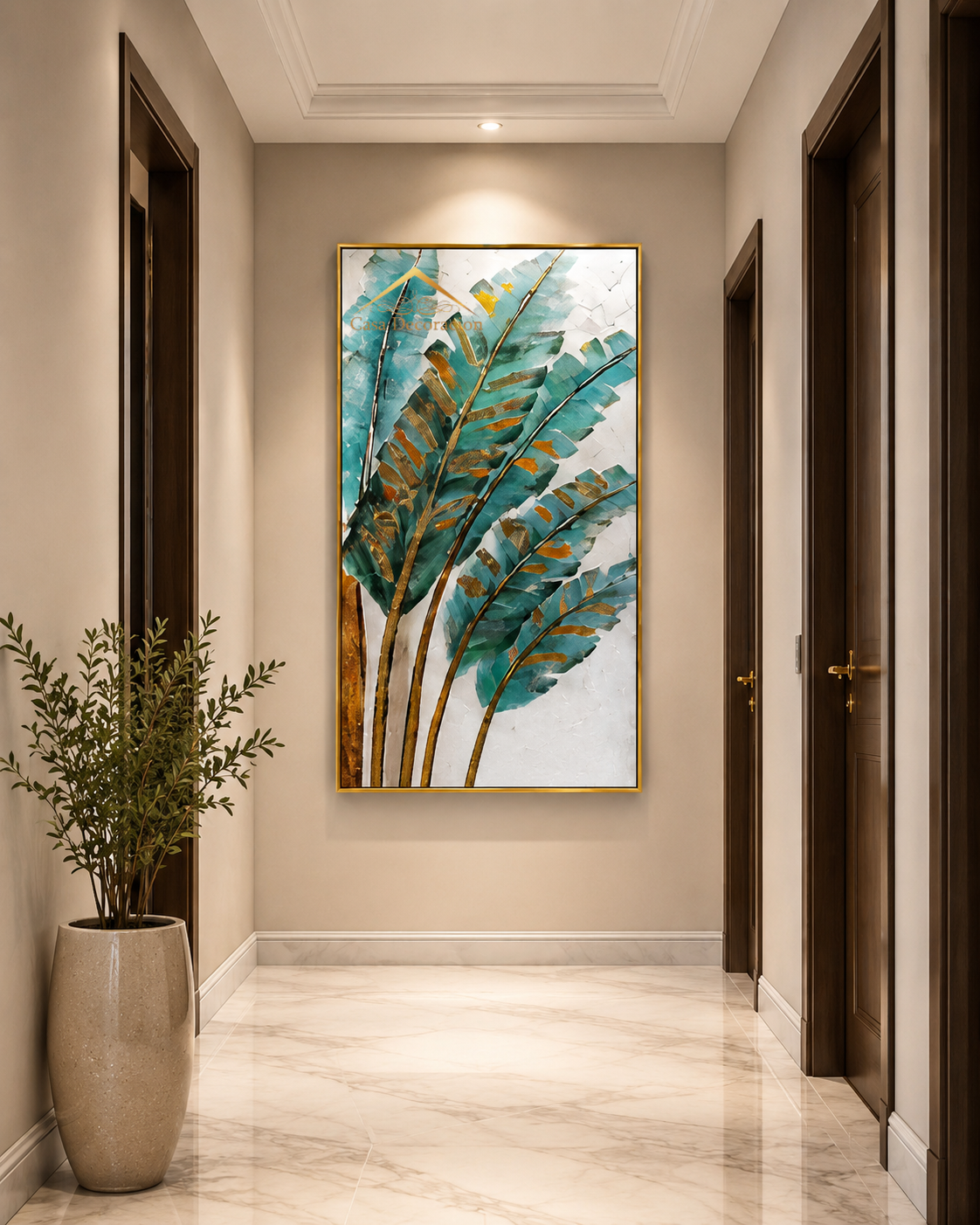 Big Leaves Dancings Handmade Painting