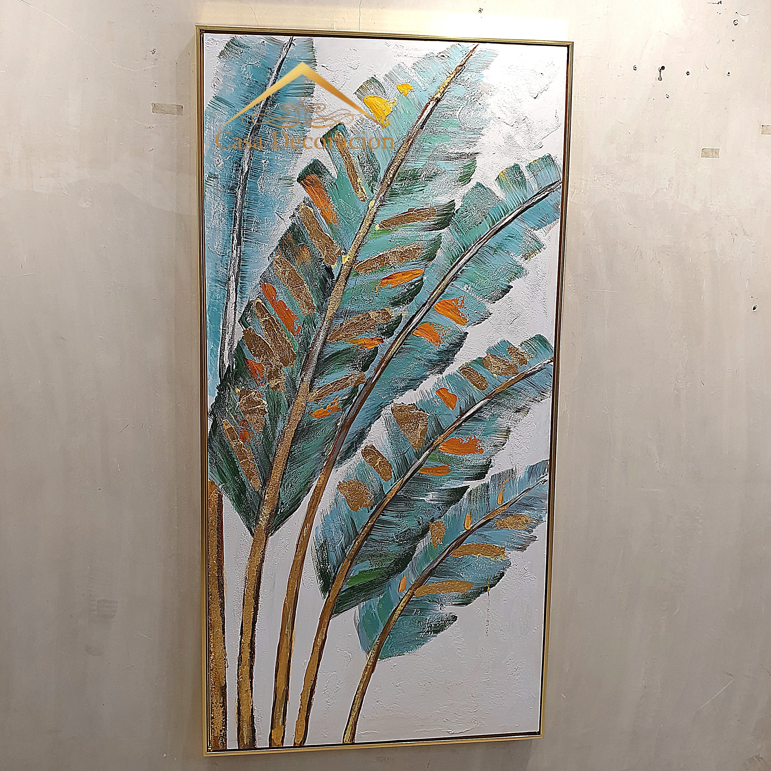 Big Leaves Dancings Handmade Painting