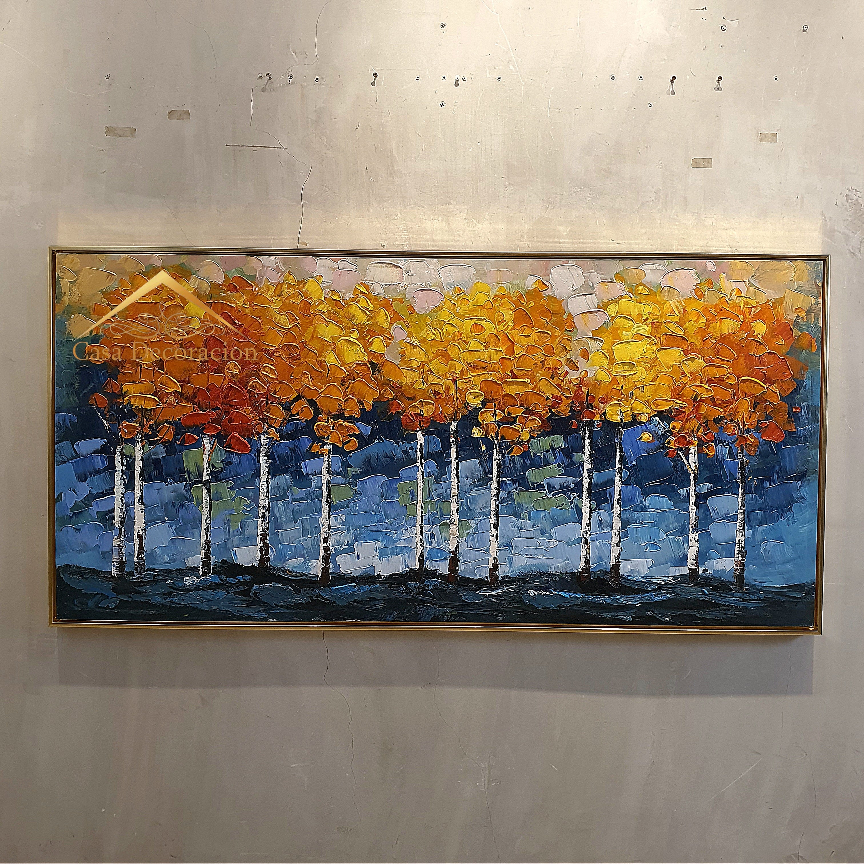 Birch Tree Handmade Painting