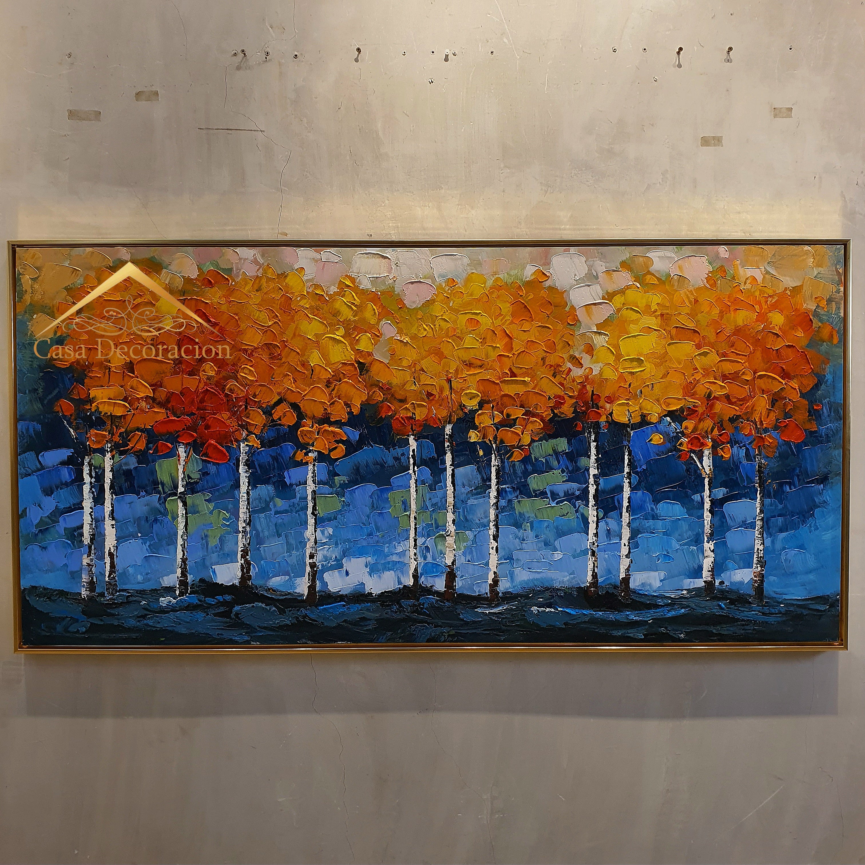 Birch Tree Handmade Painting