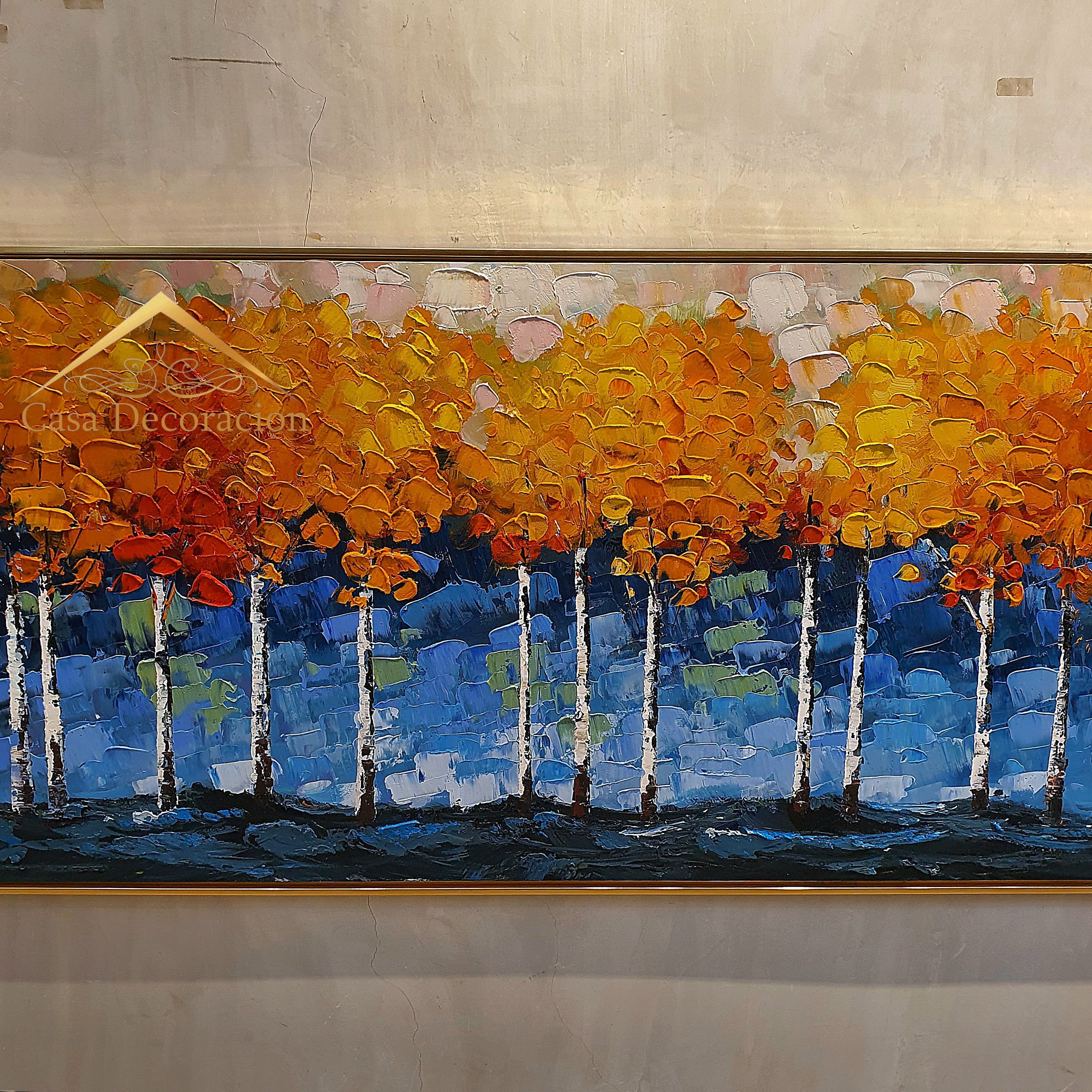 Birch Tree Handmade Painting