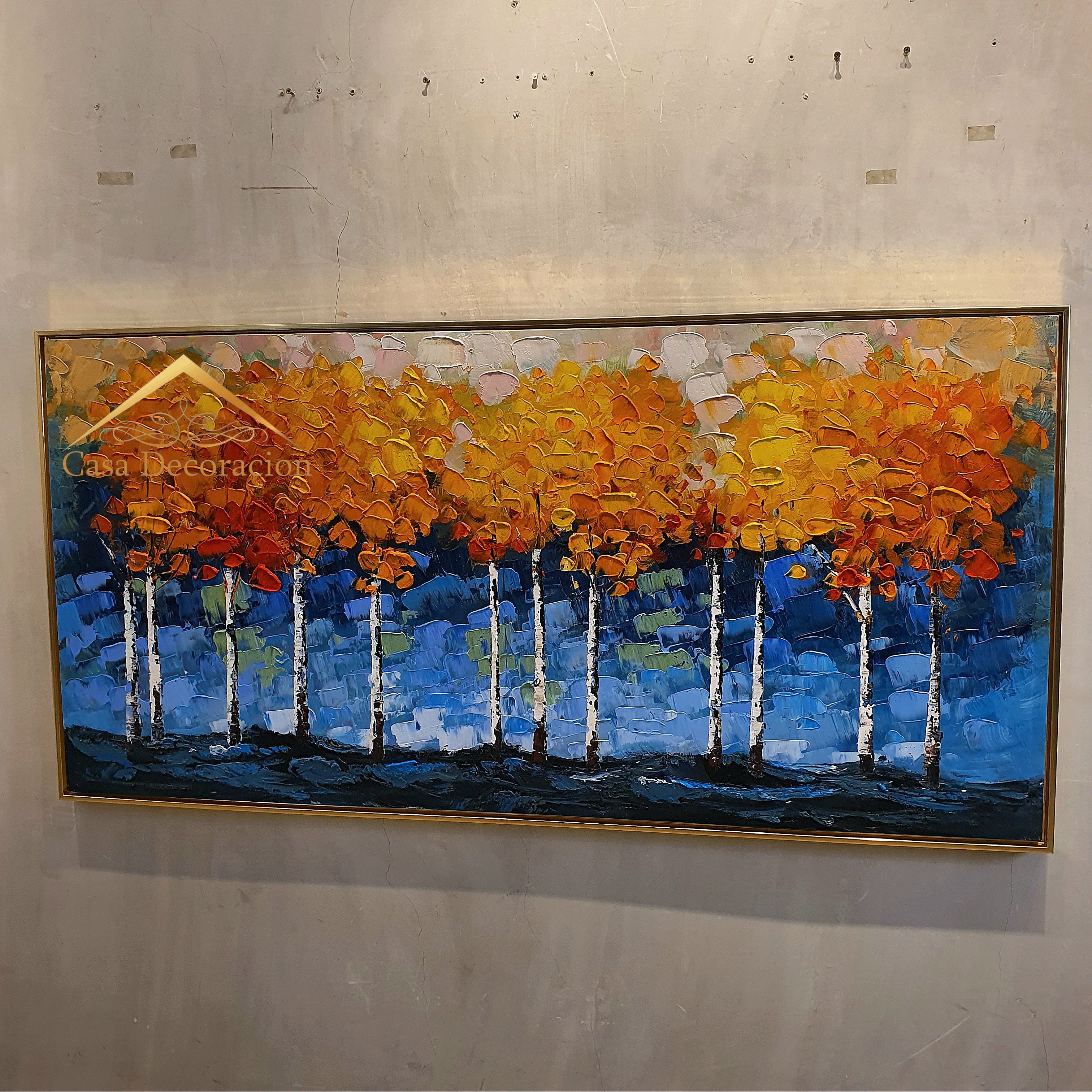 Birch Tree Handmade Painting