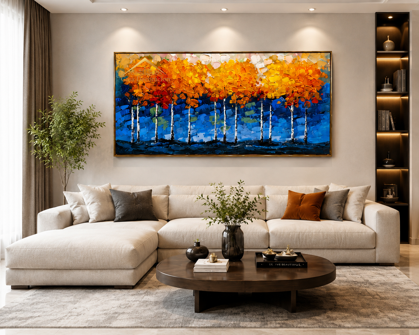 Birch Tree Handmade Painting (Landscape)