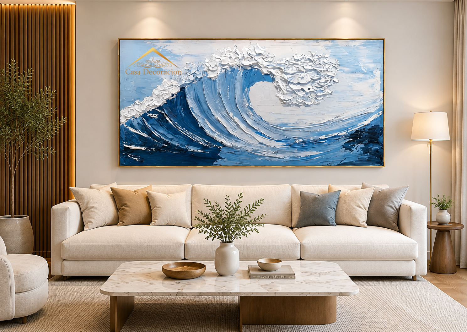 Big Wave Handmade Painting (Landscape)
