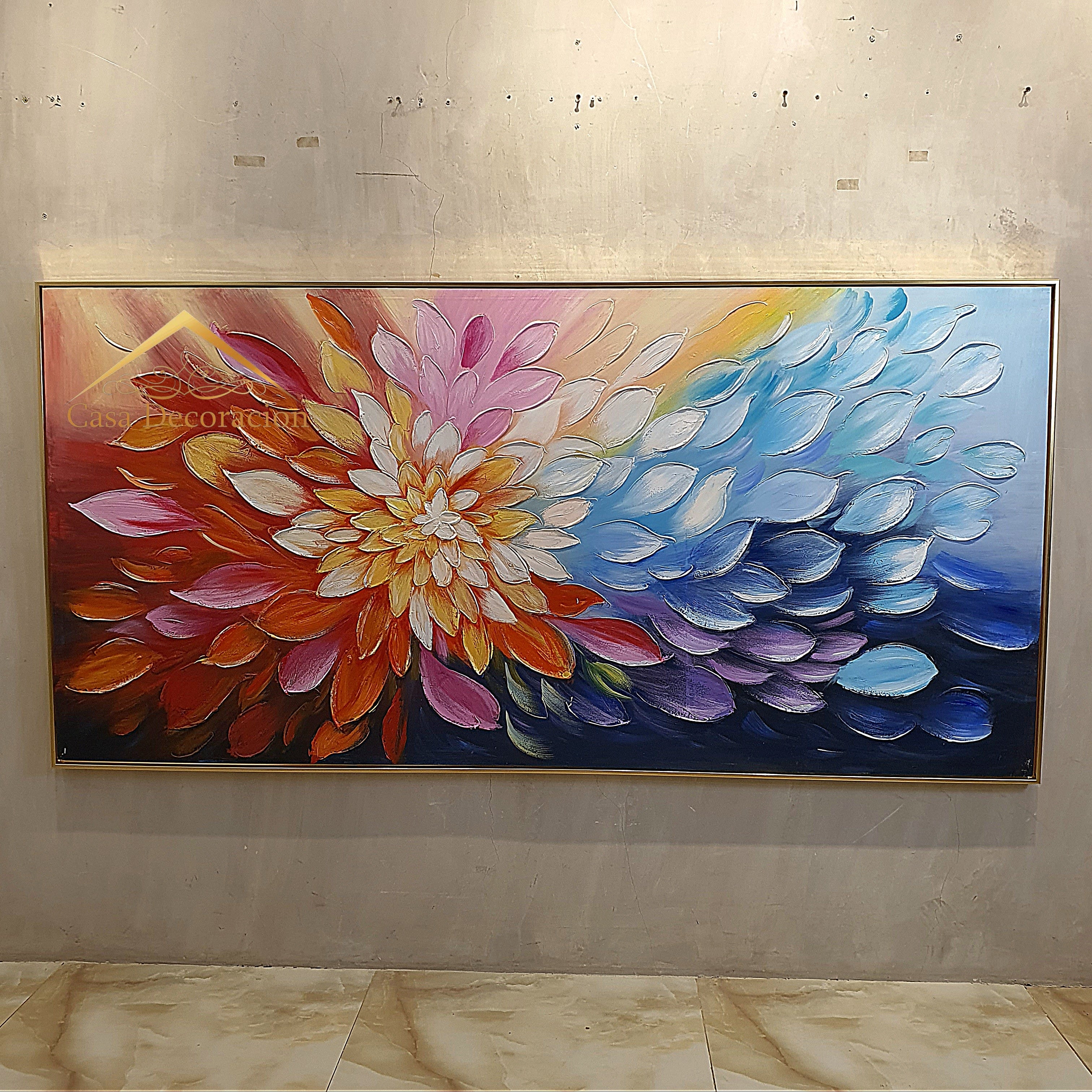 Colorful Petal Handmade Painting
