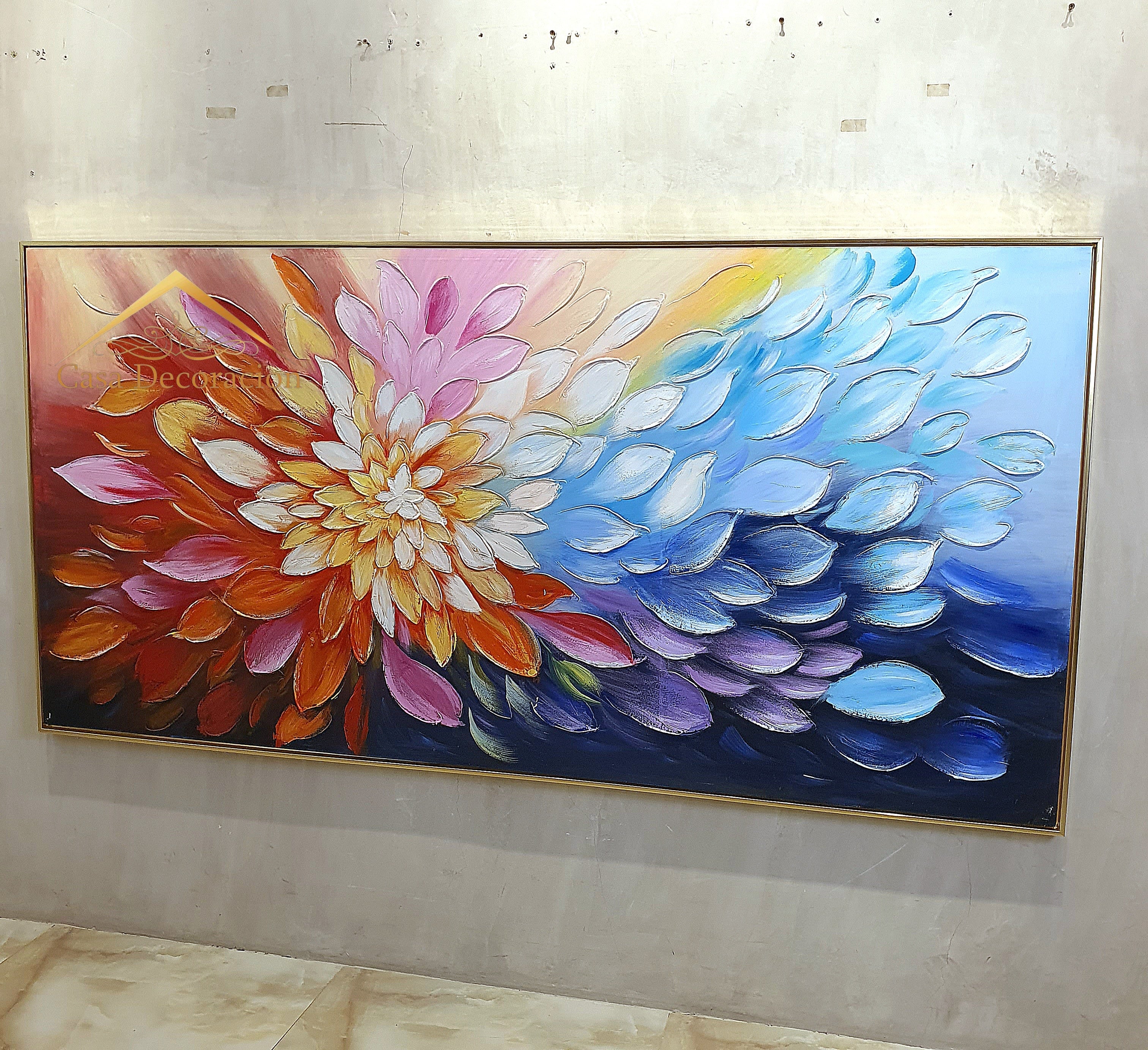 Colorful Petal Handmade Painting