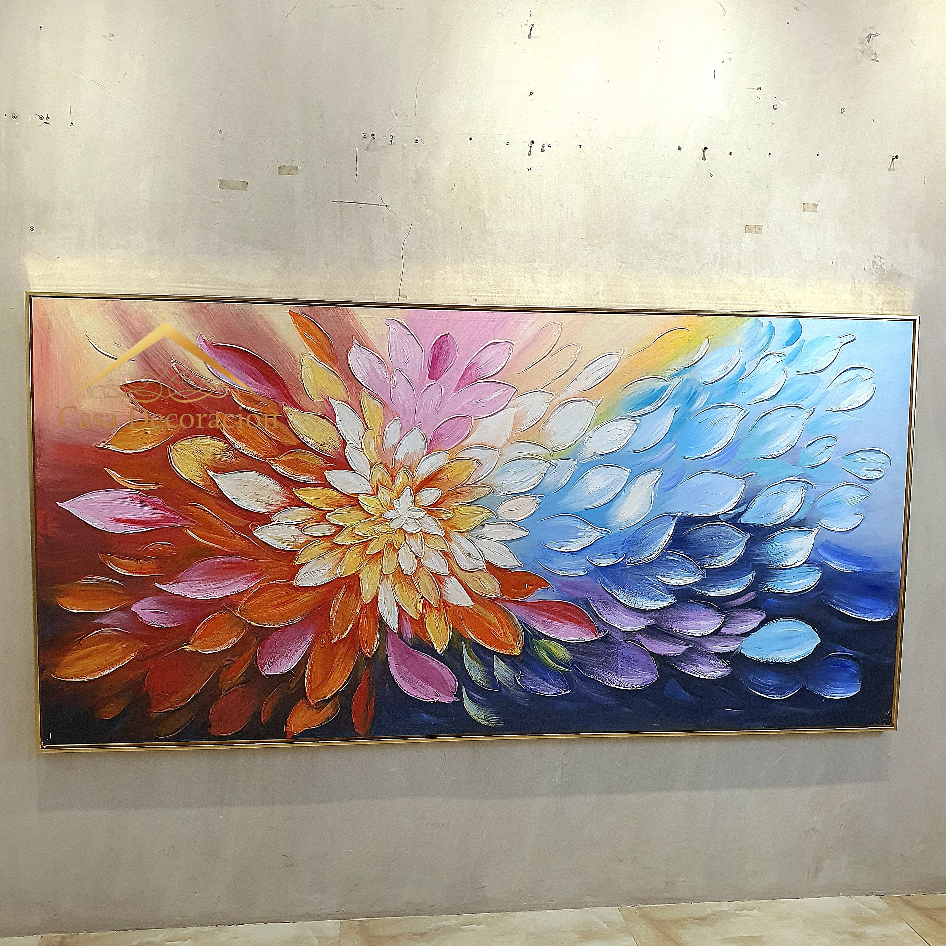 Colorful Petal Handmade Painting