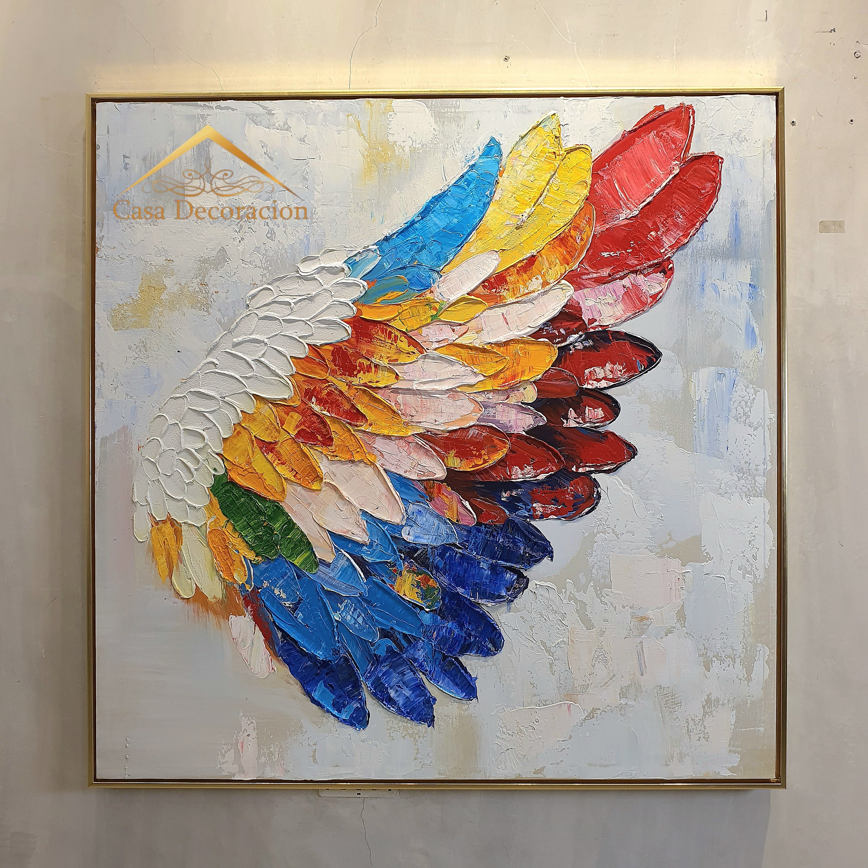 Colorful Wings Handmade Painting