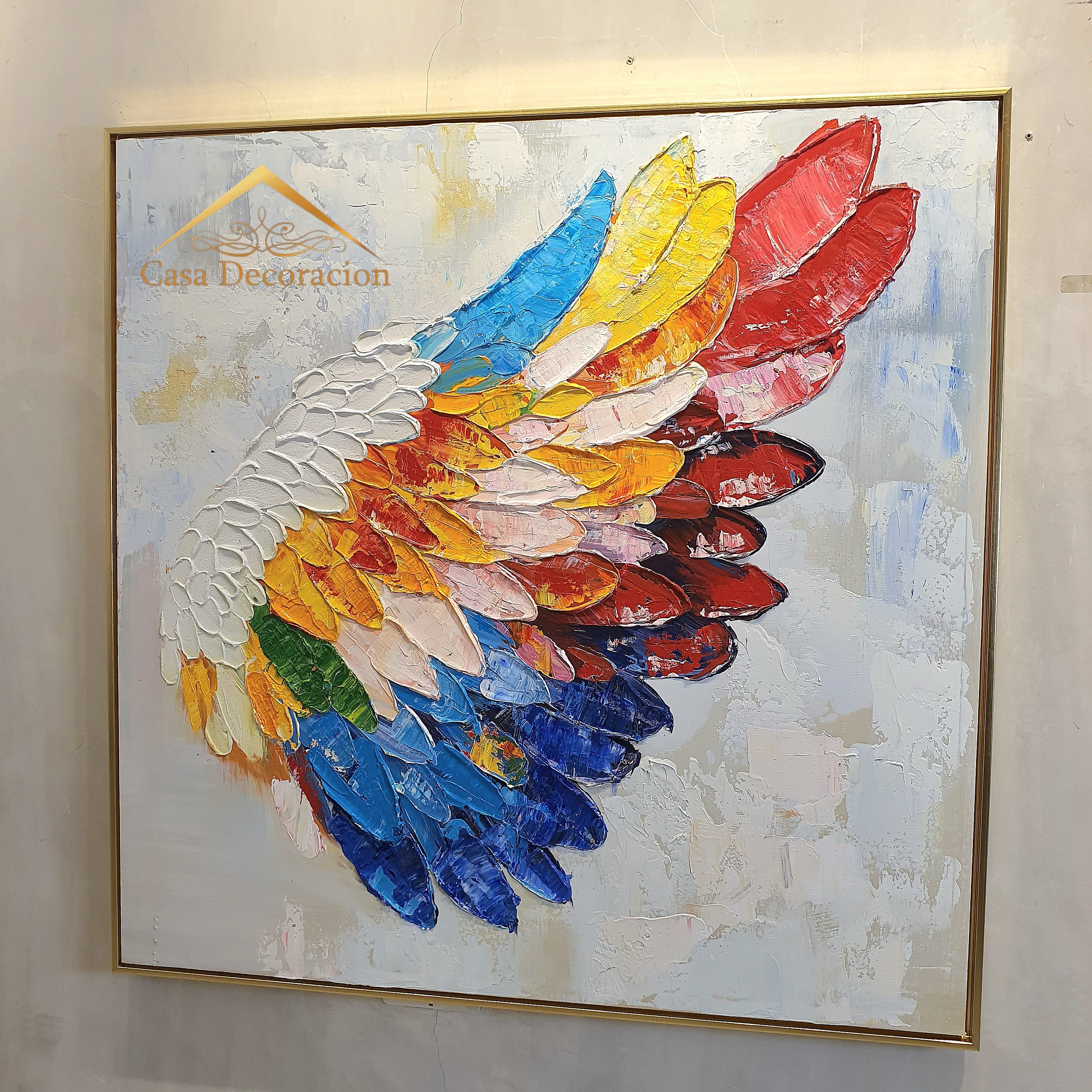 Colorful Wings Handmade Painting