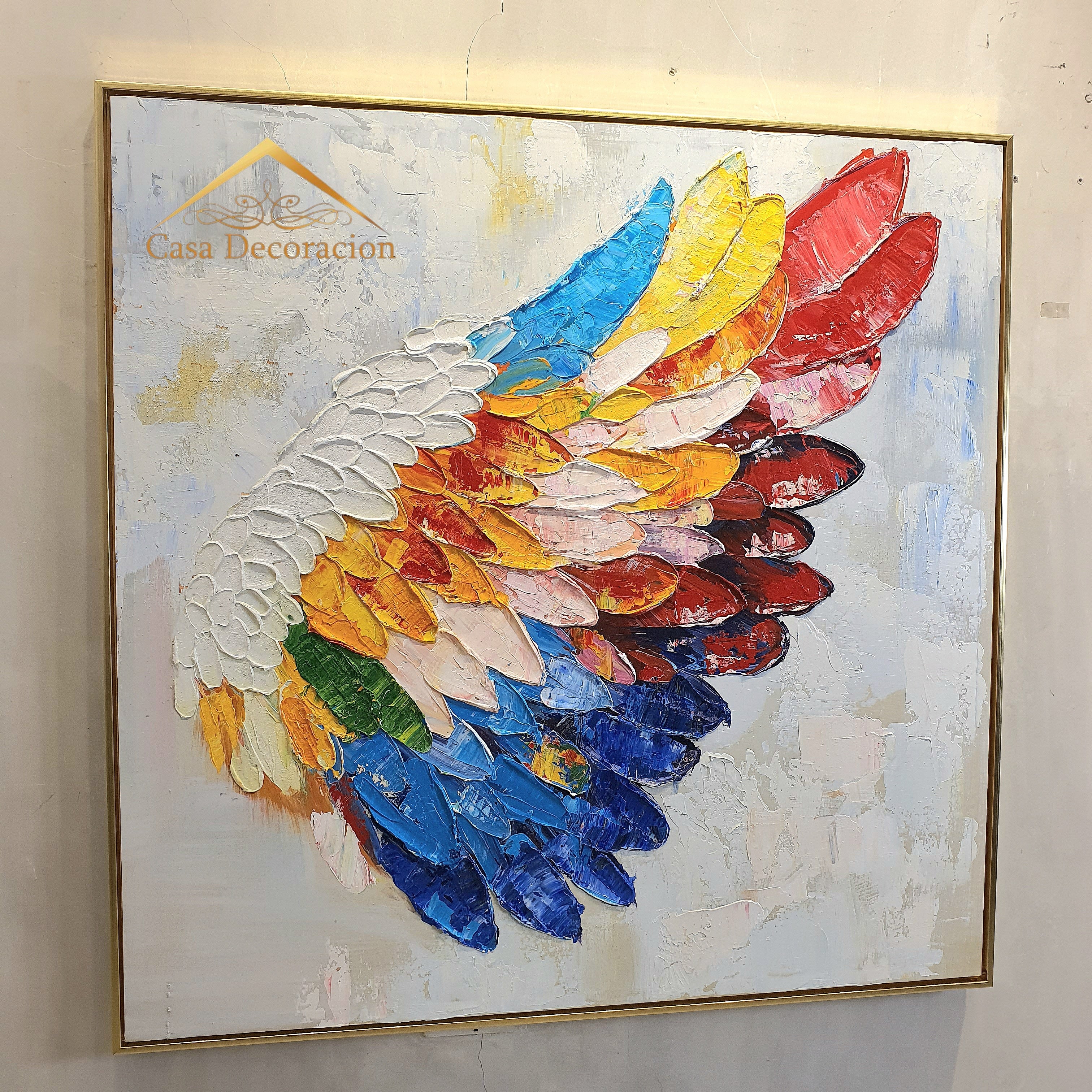 Colorful Wings Handmade Painting