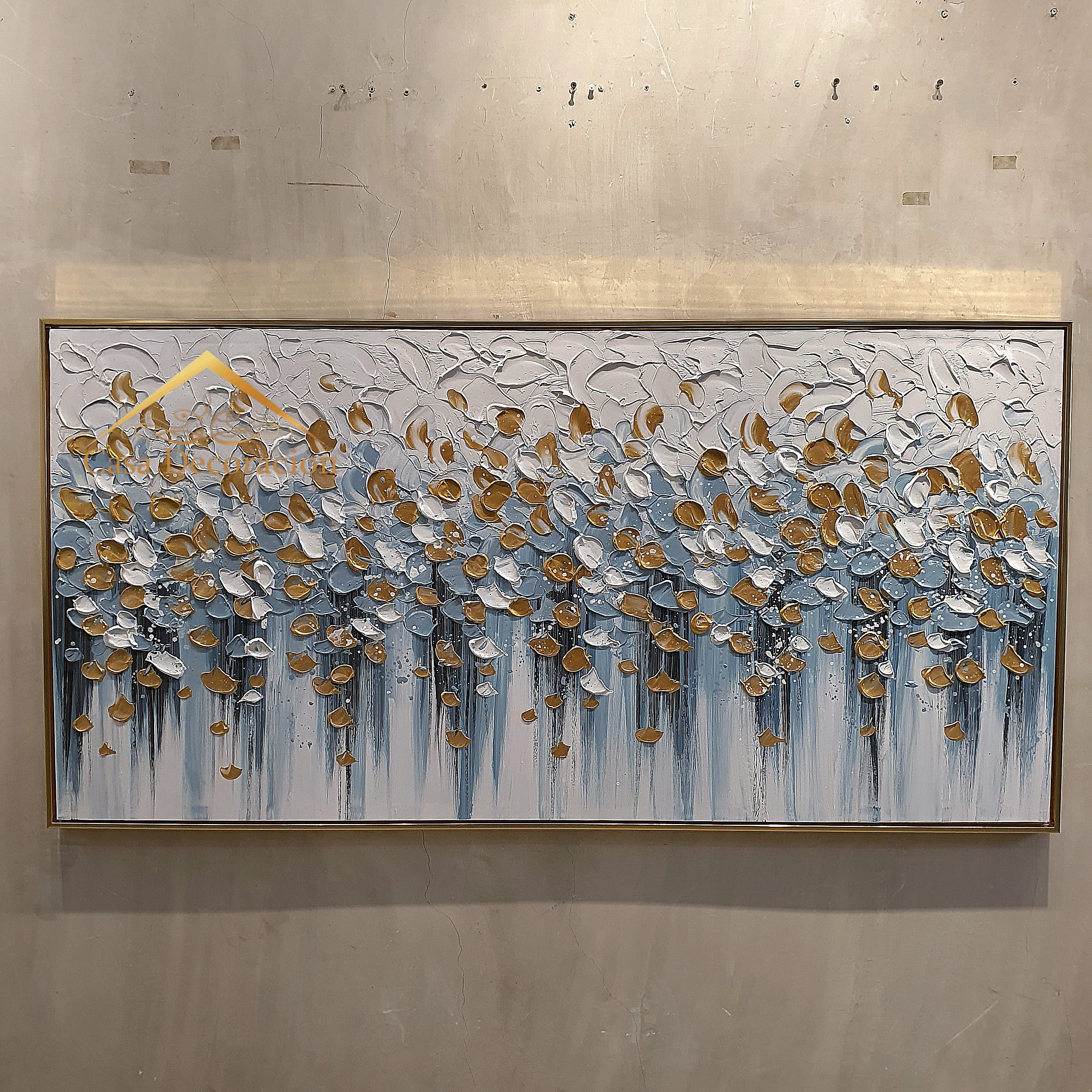 Falling Petals Handmade Painting