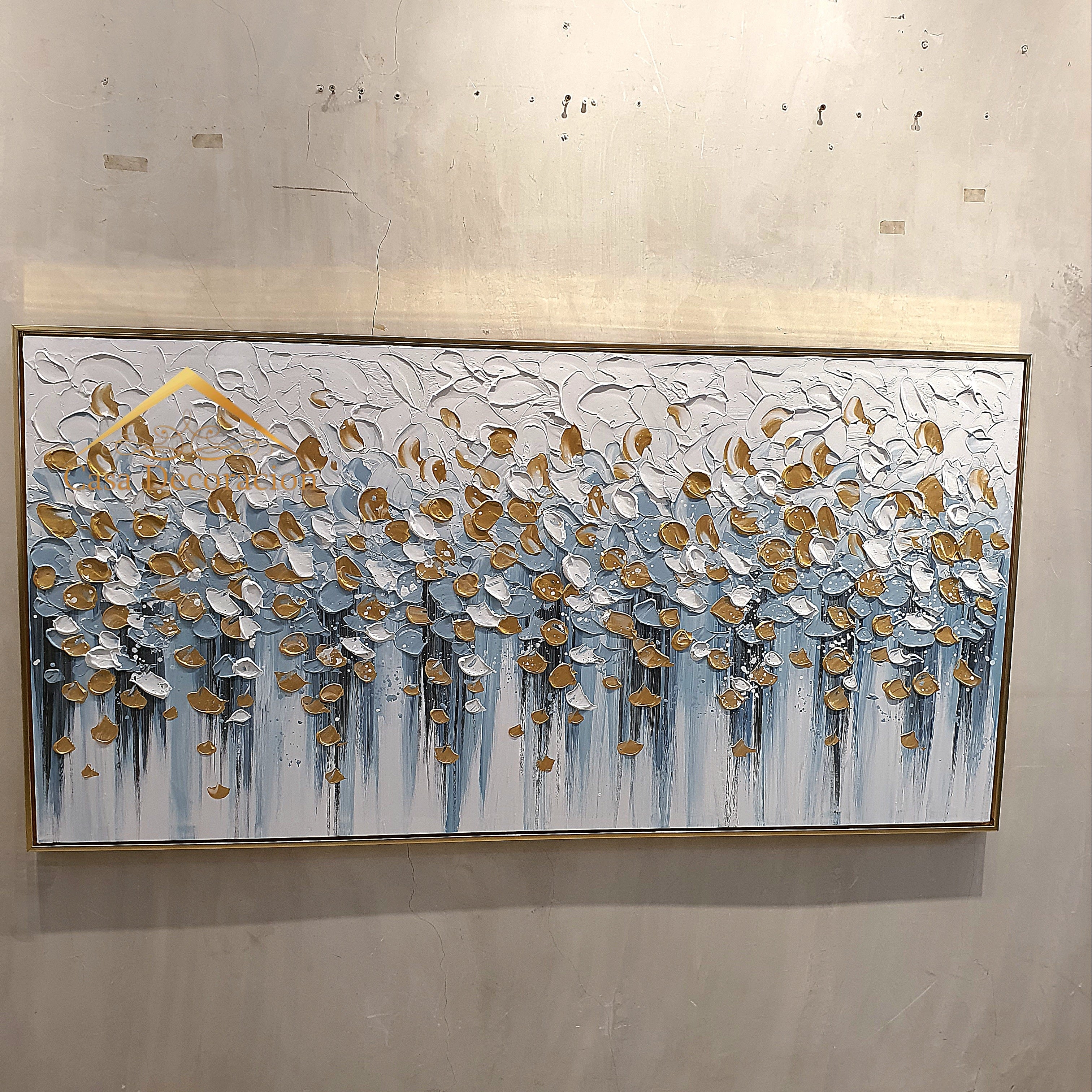 Falling Petals Handmade Painting