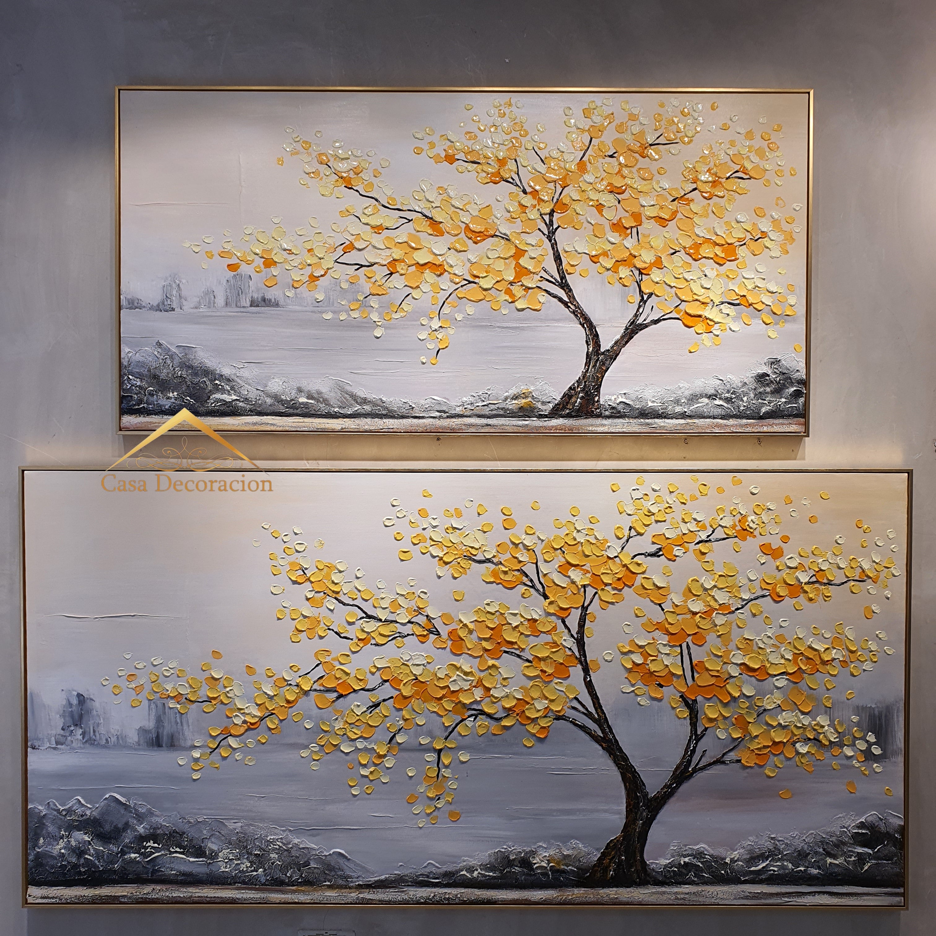 Golden Tree Handmade Painting