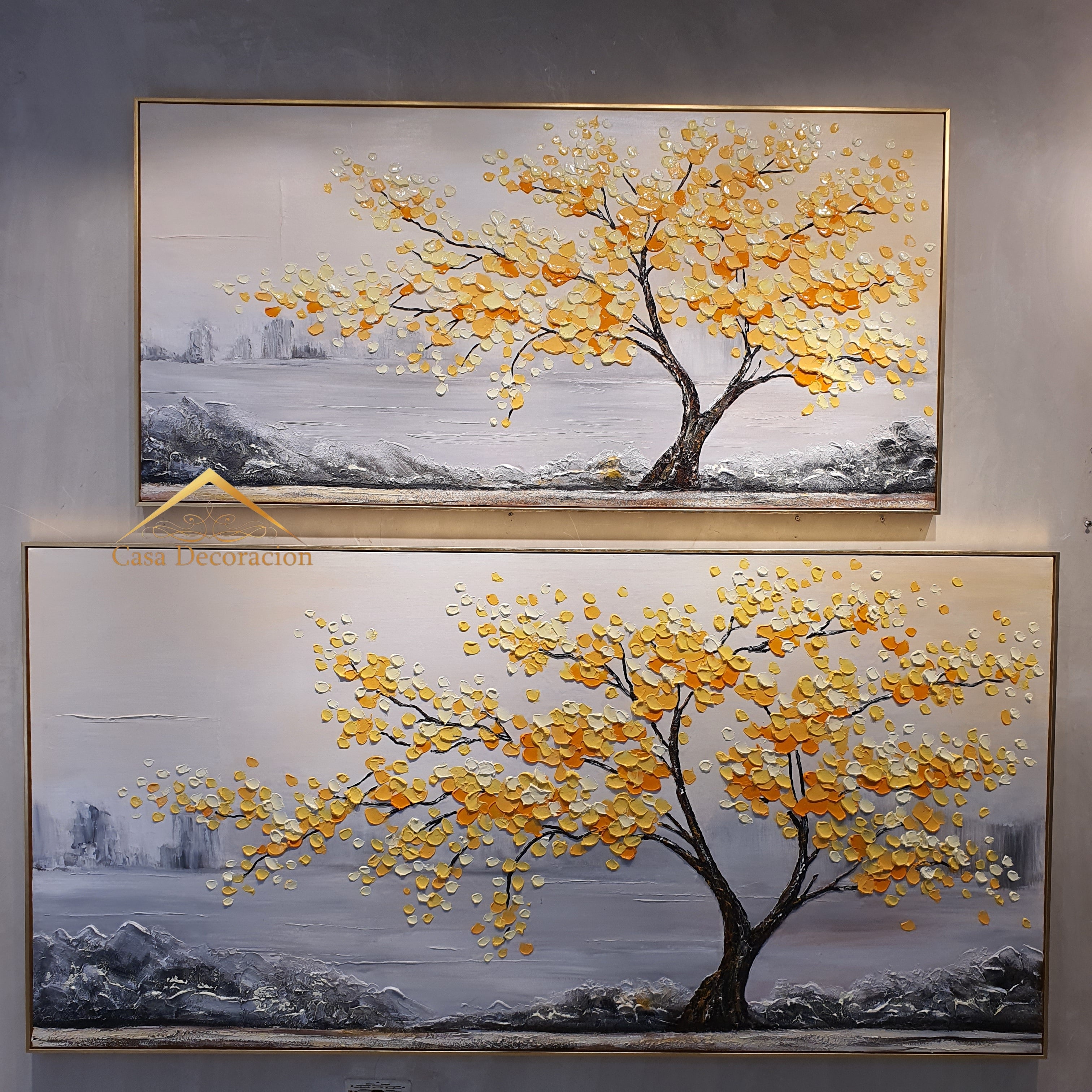 Golden Tree Handmade Painting