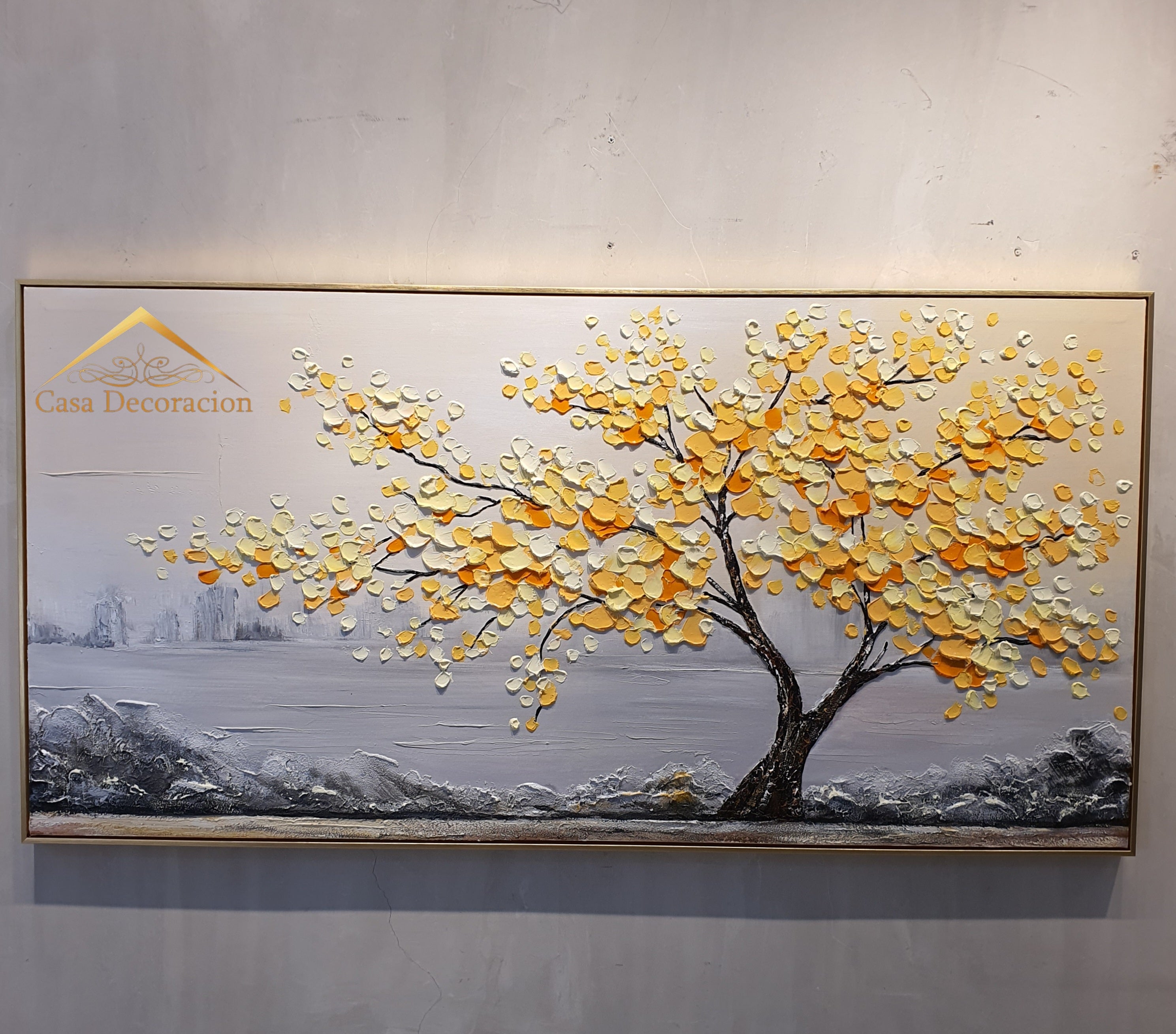 Golden Tree Handmade Painting