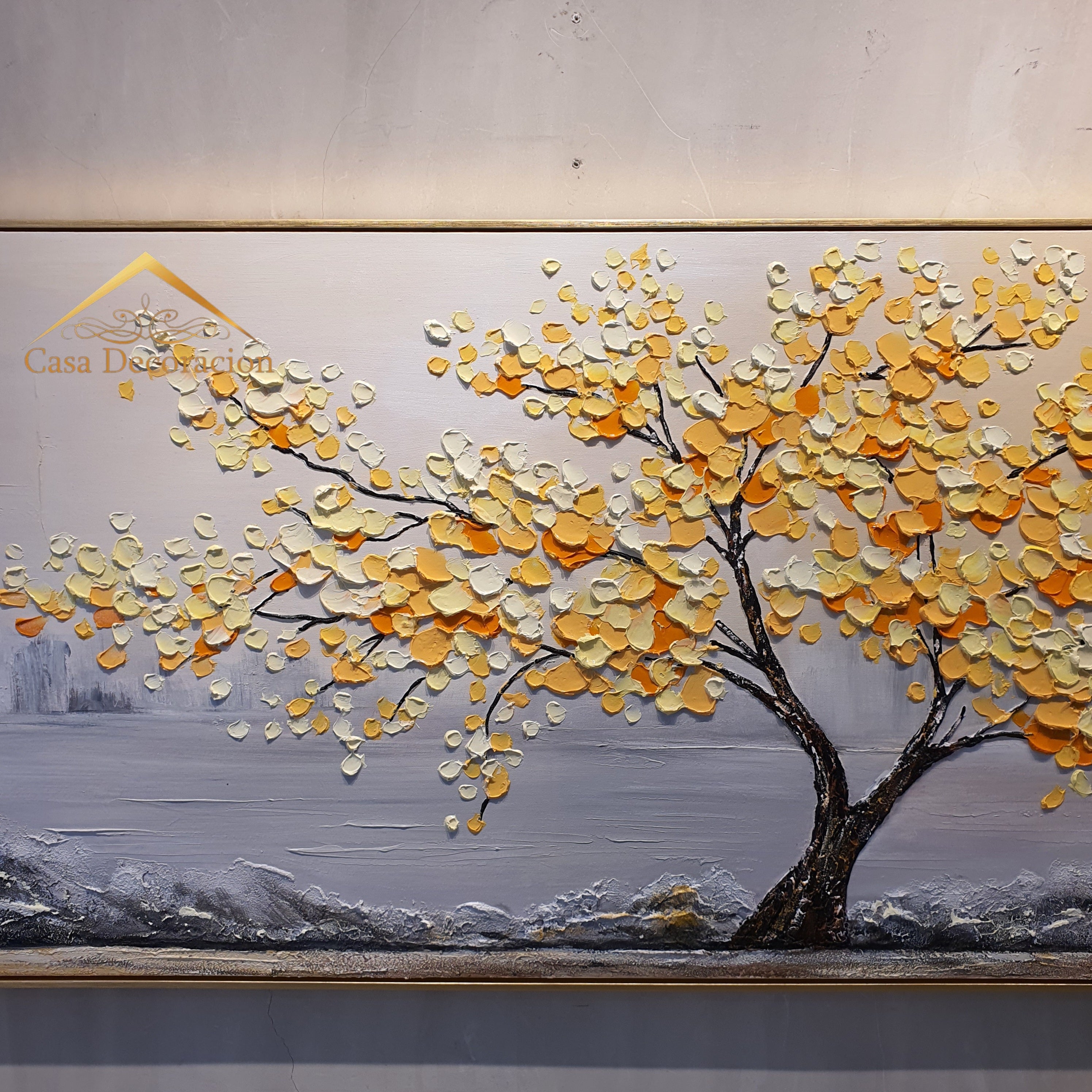 Golden Tree Handmade Painting
