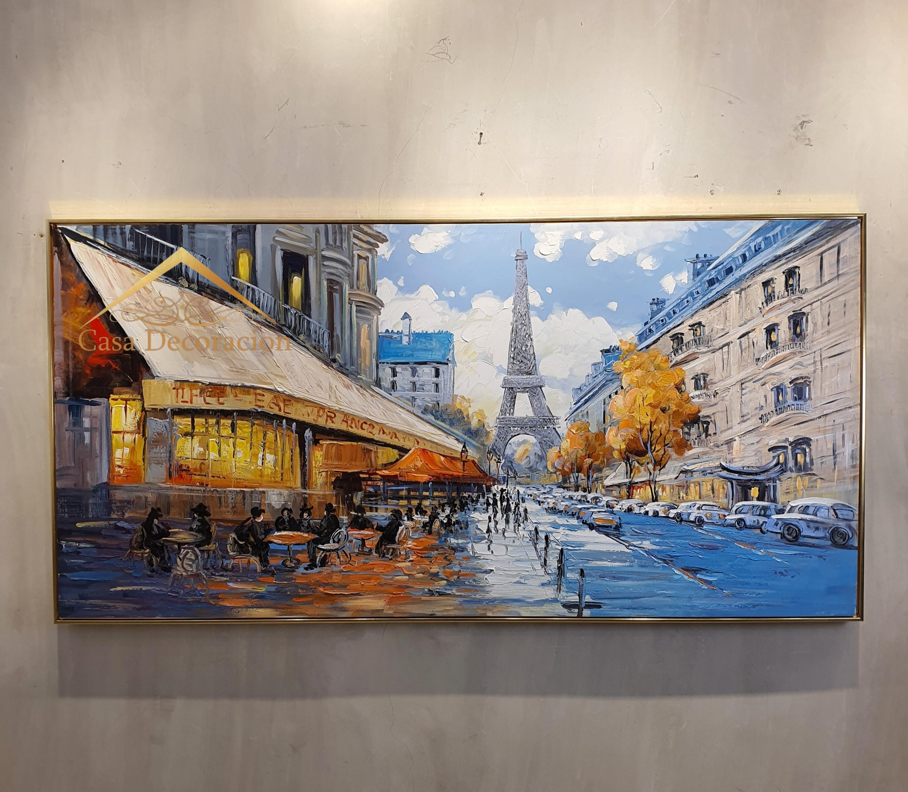 Paris Street View Handmade Painting
