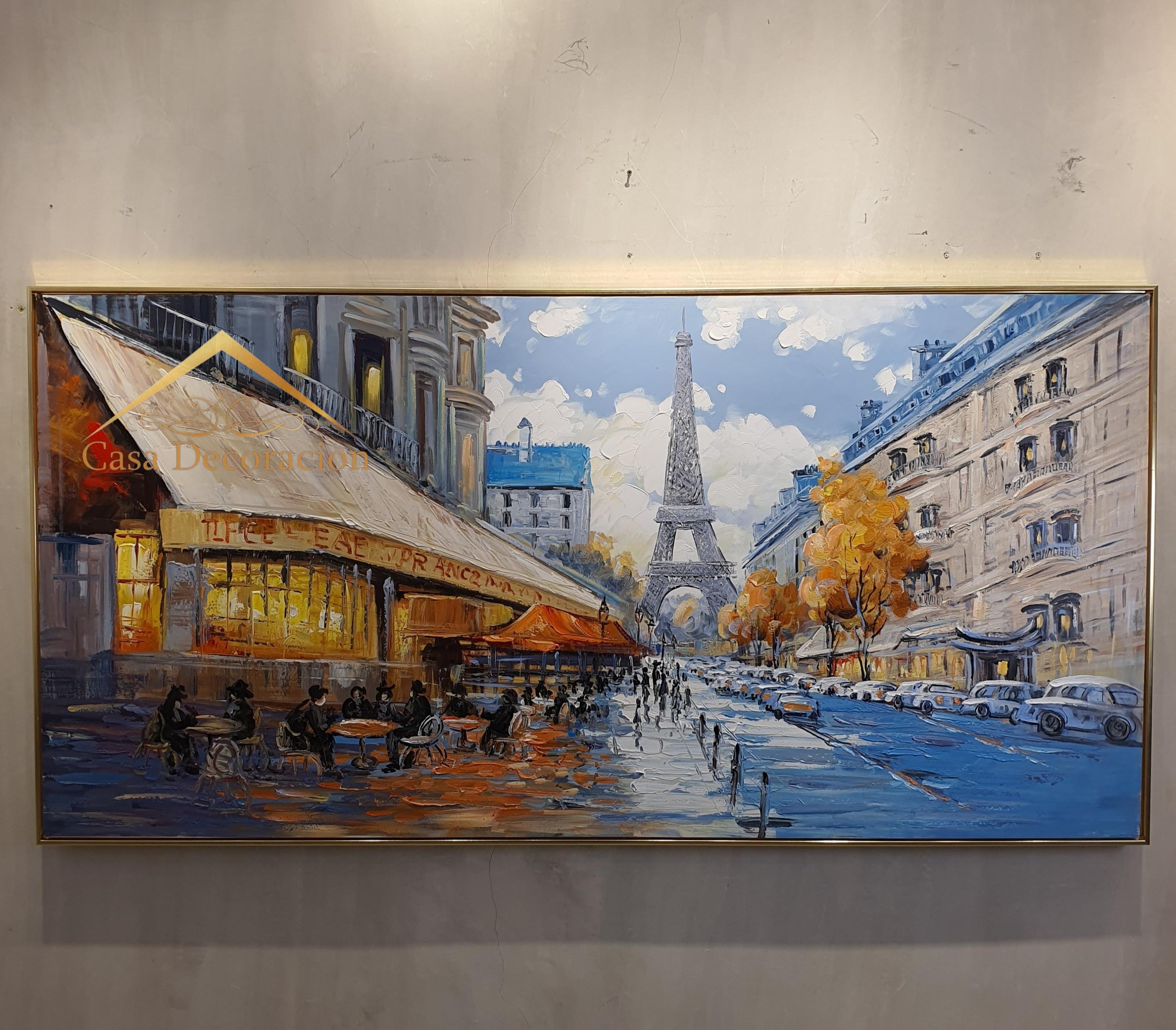 Paris Street View Handmade Painting