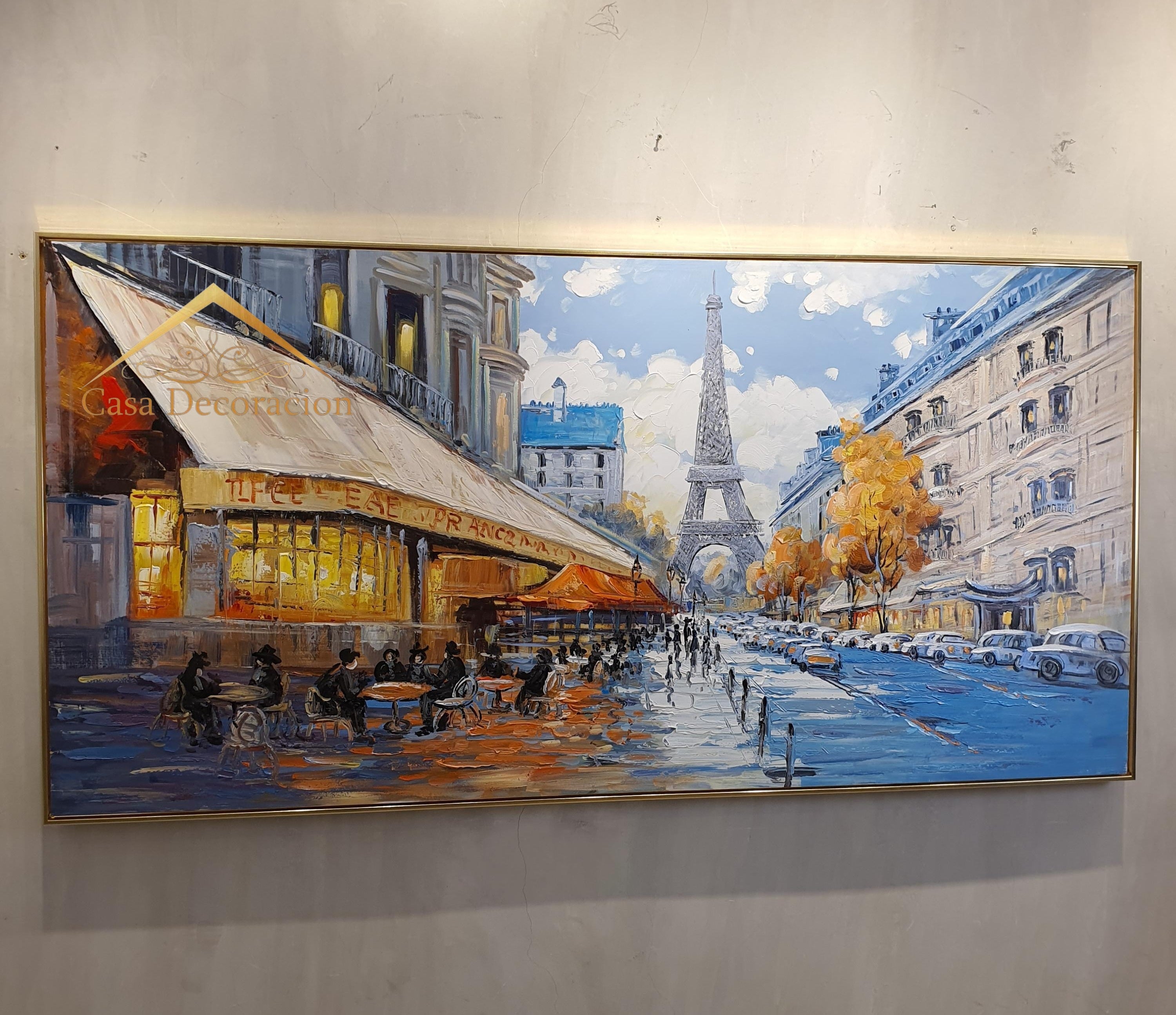 Paris Street View Handmade Painting