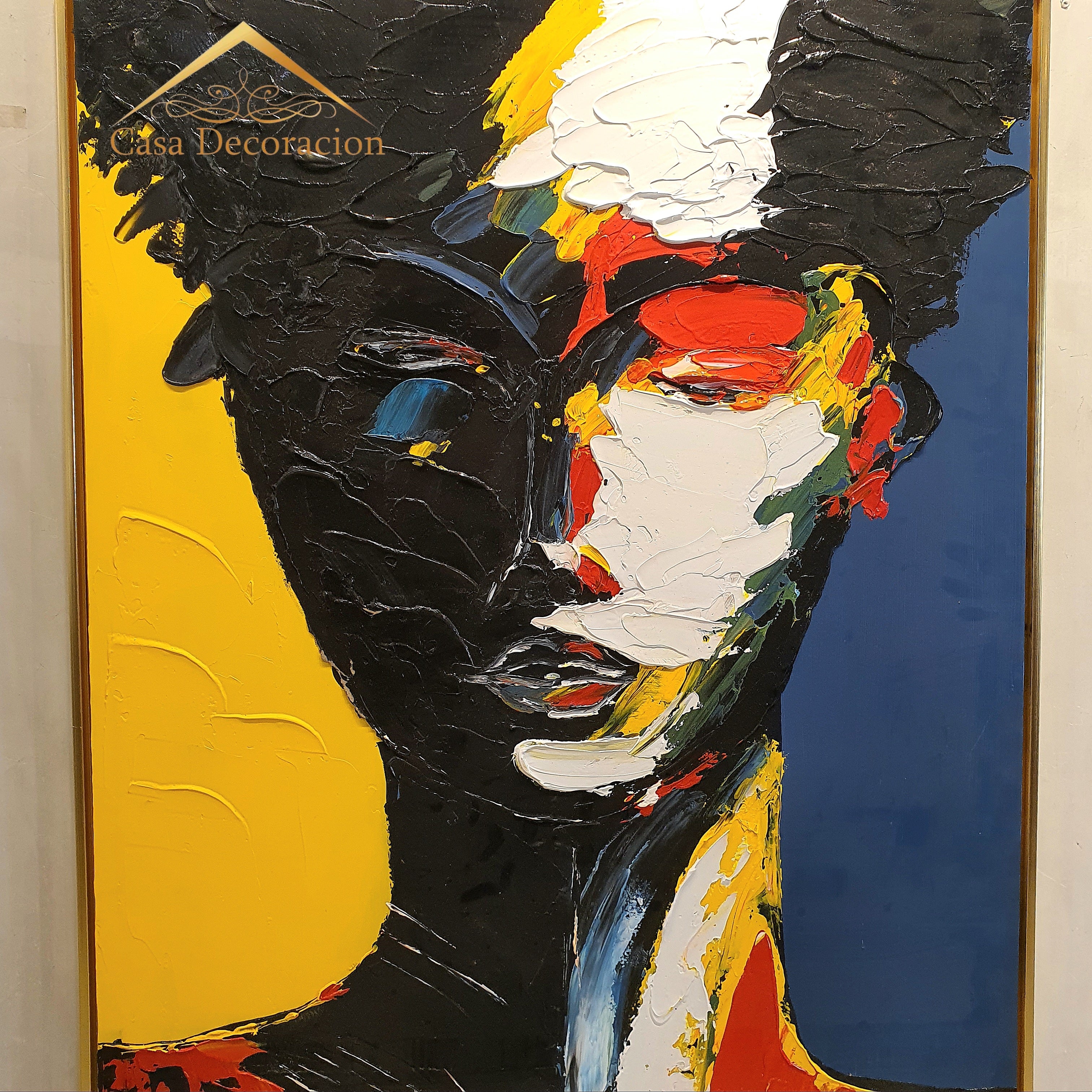 Quiet Expression Face Handmade Painting