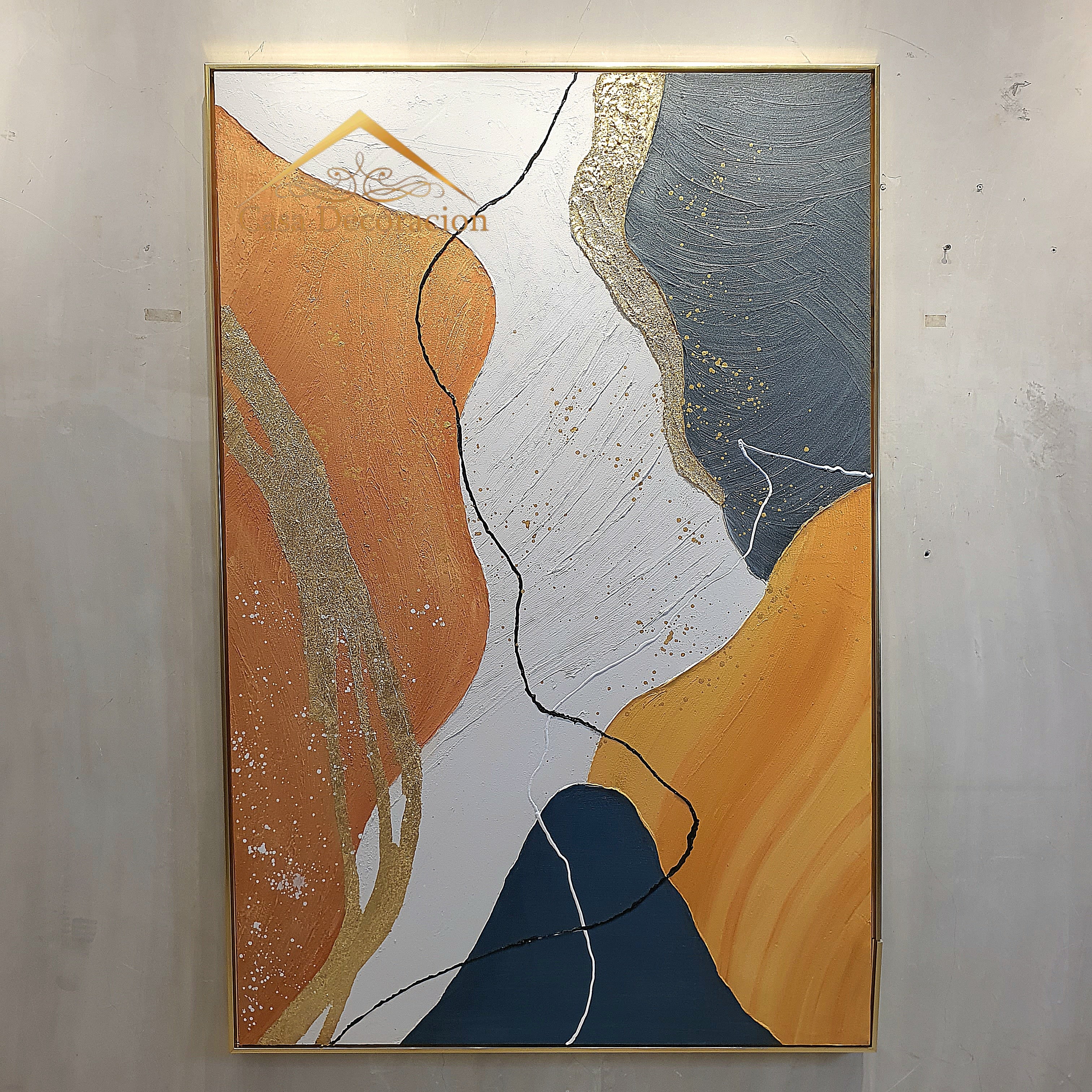 The Orange Patch Handmade Painting