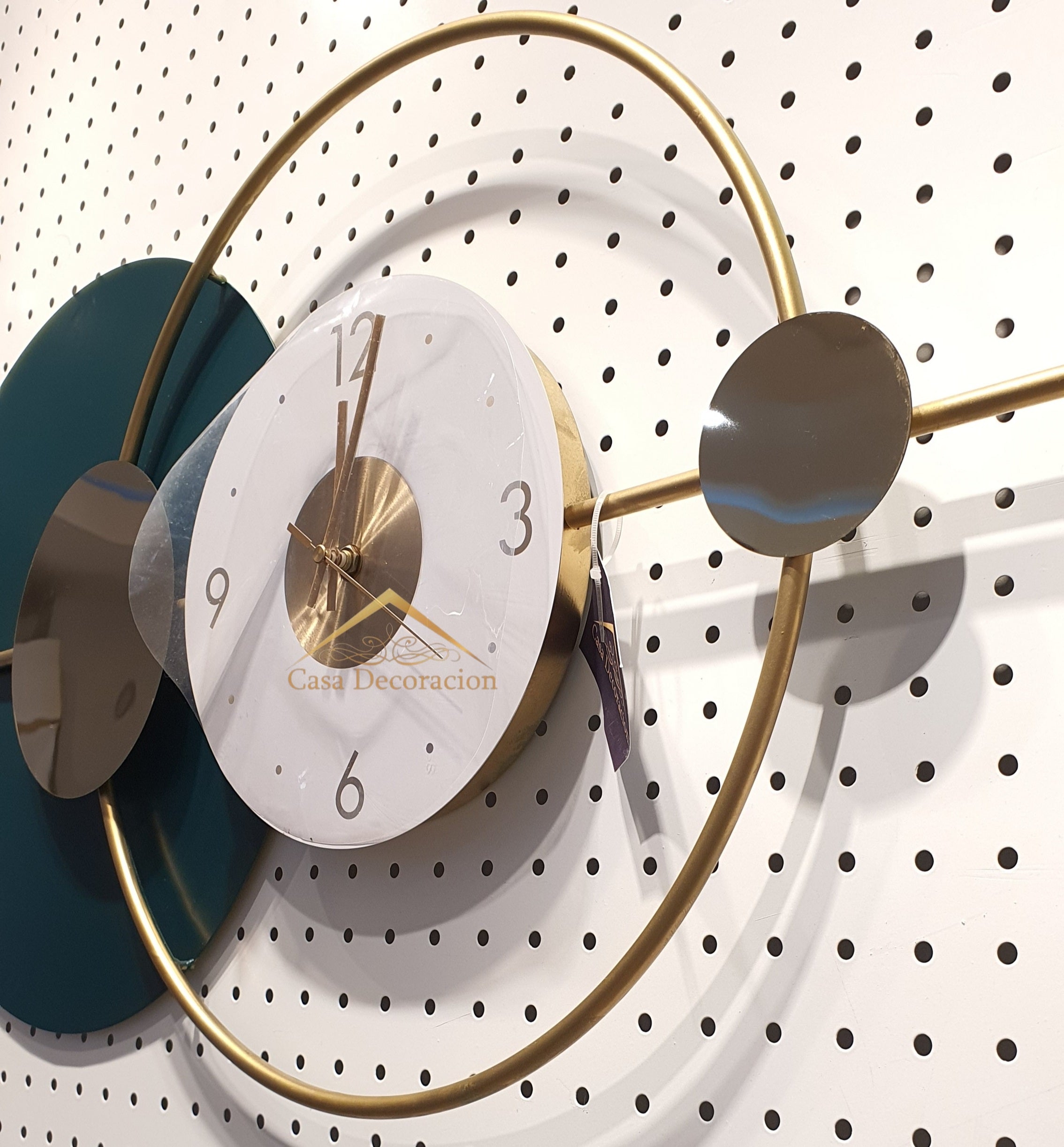 Green Eclipse Metal Wall Clock