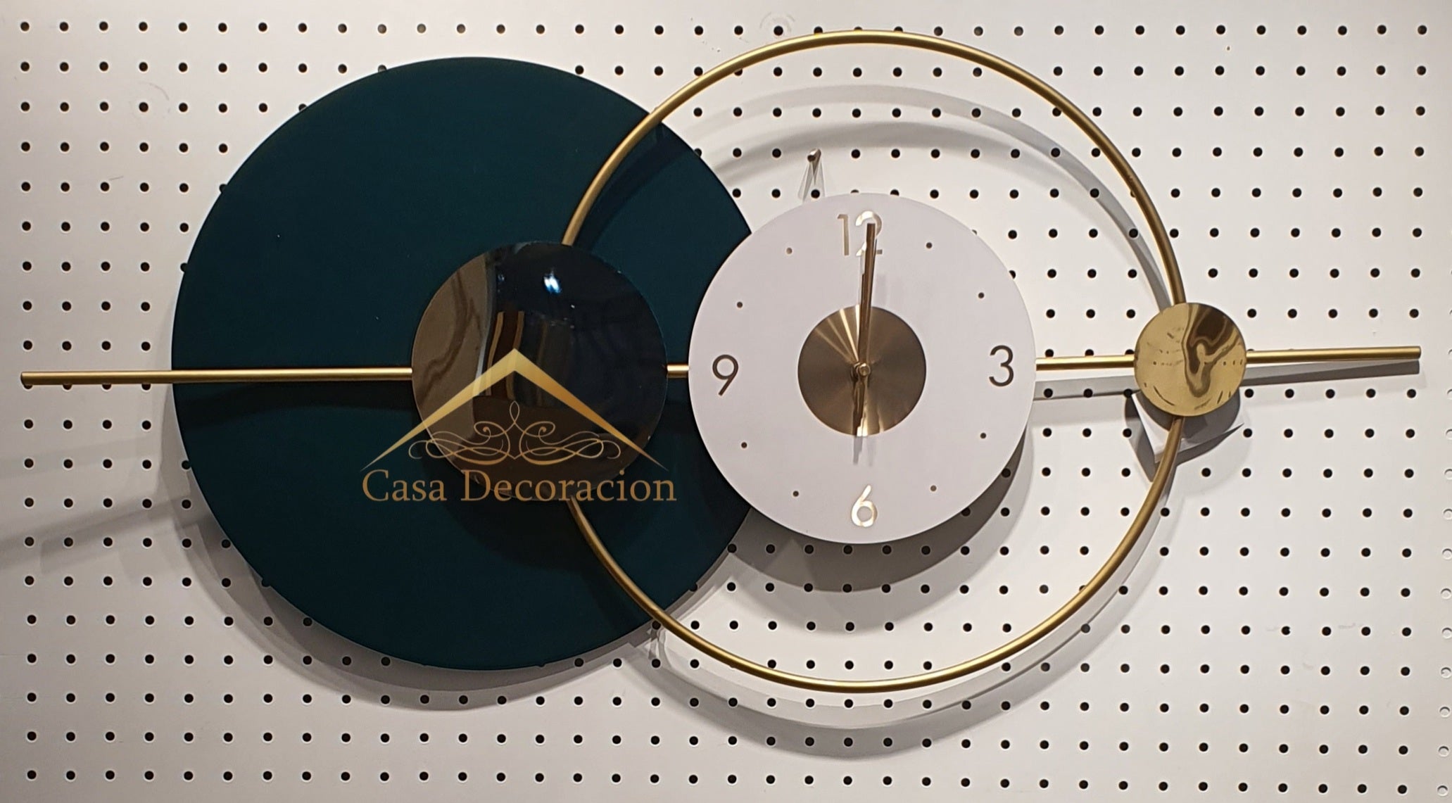 Green Eclipse Metal Wall Clock