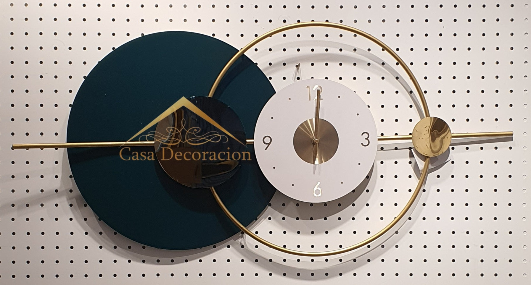 Green Eclipse Metal Wall Clock