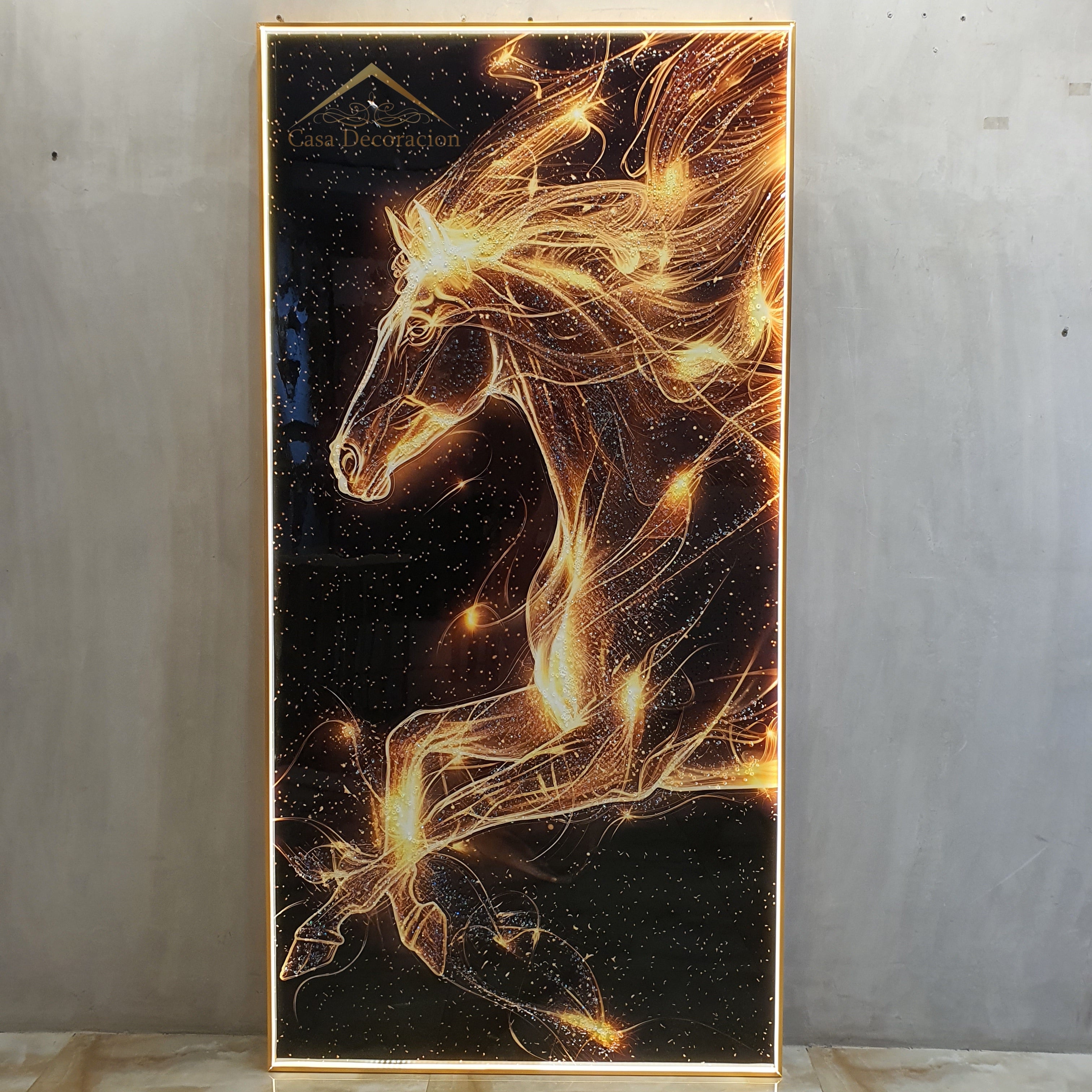 3d Horse Crystal Painting 01