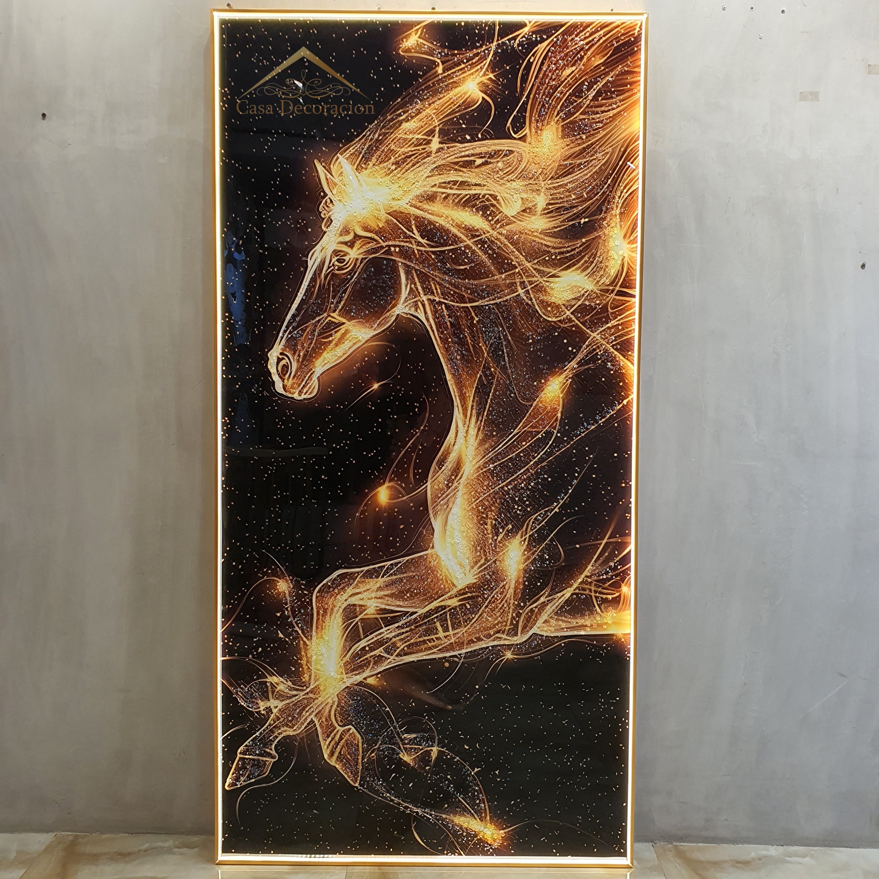 3d Horse Crystal Painting 01