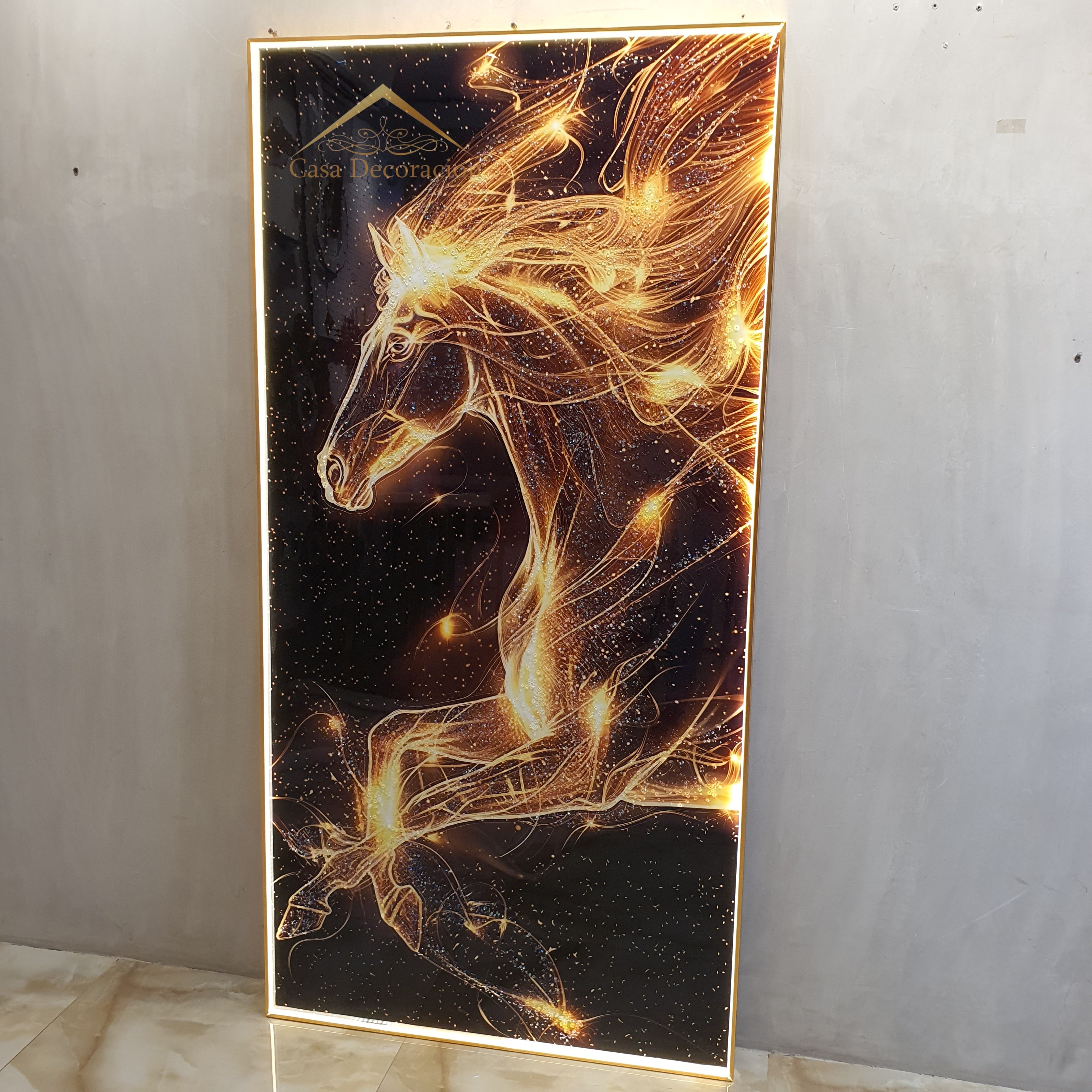 3d Horse Crystal Painting 01