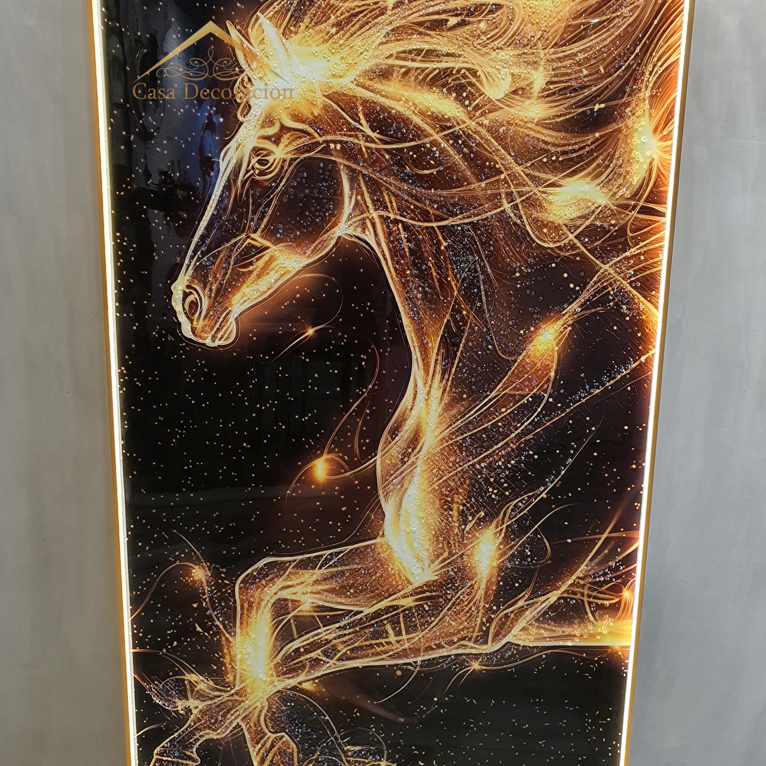 3d Horse Crystal Painting 01