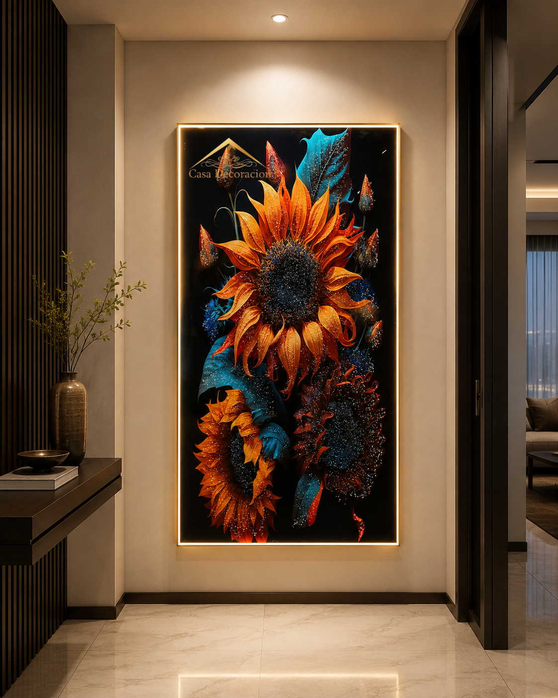 Autumn Sunflower Crystal Painting