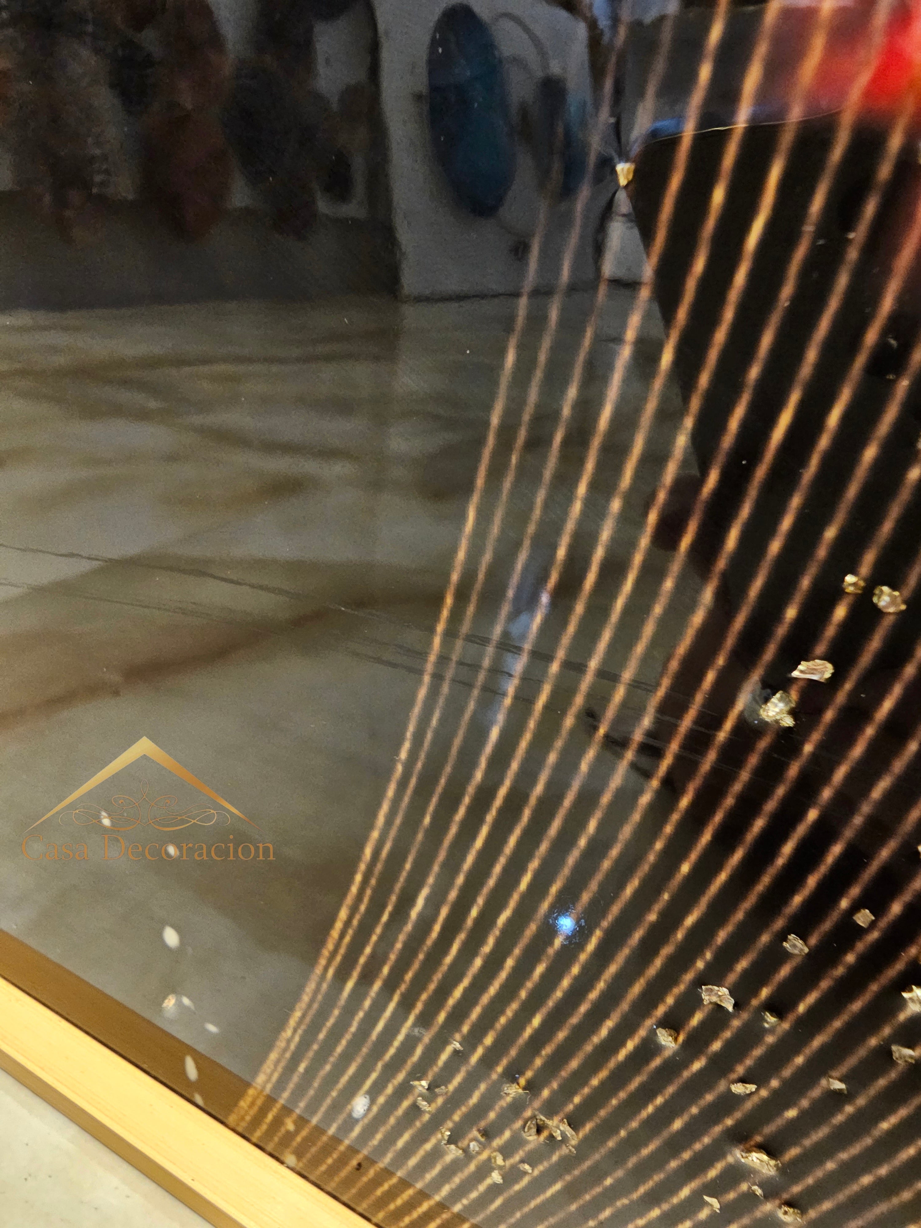 Blue & Red Fishes Crystal Porcelain Painting (140x70cm)