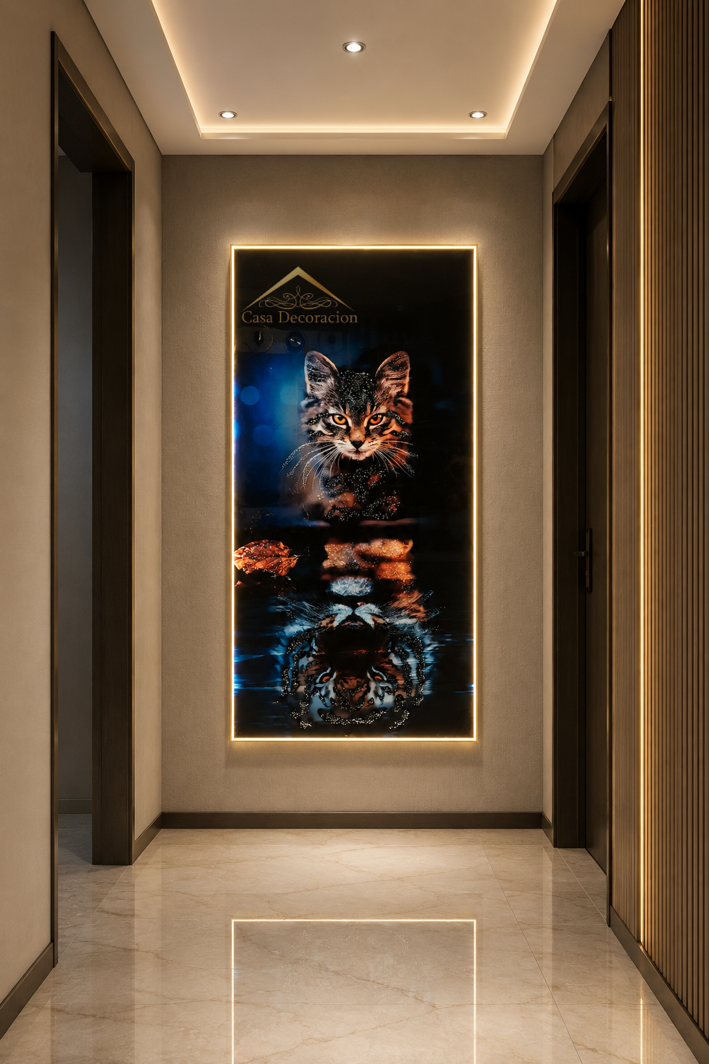 Cat & Tiger Crystal Painting