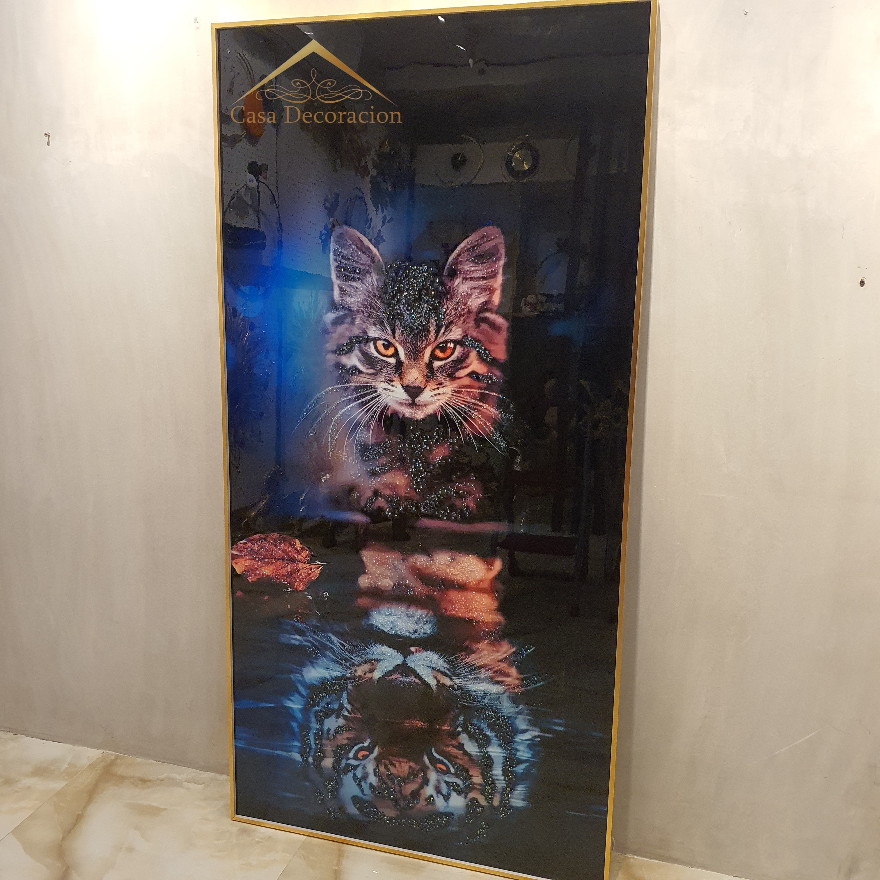 Cat & Tiger Crystal Painting