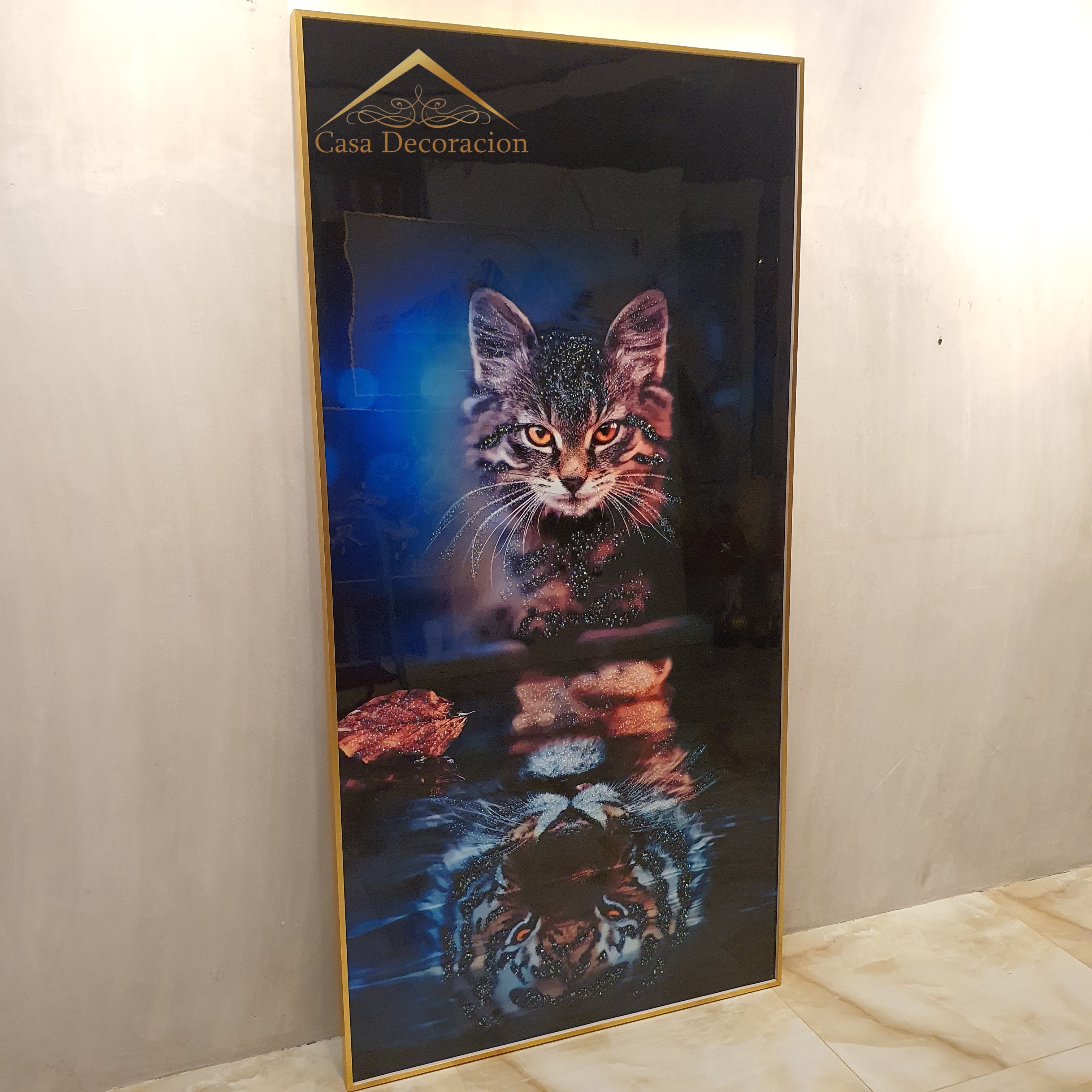 Cat & Tiger Crystal Painting