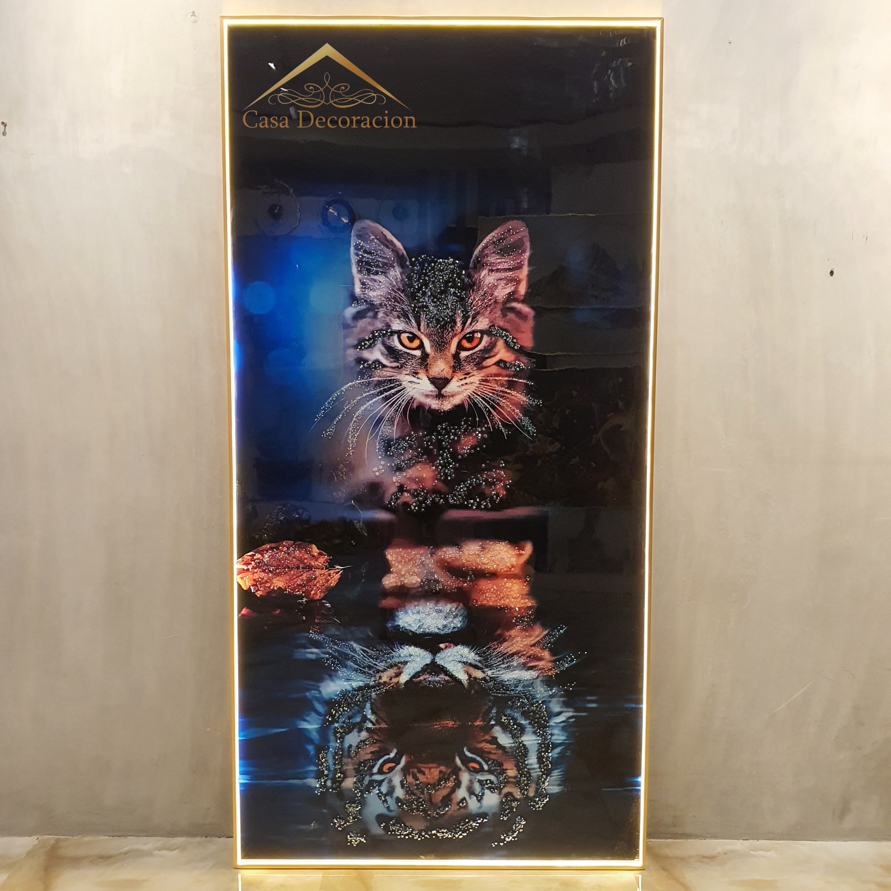 Cat & Tiger Crystal Painting