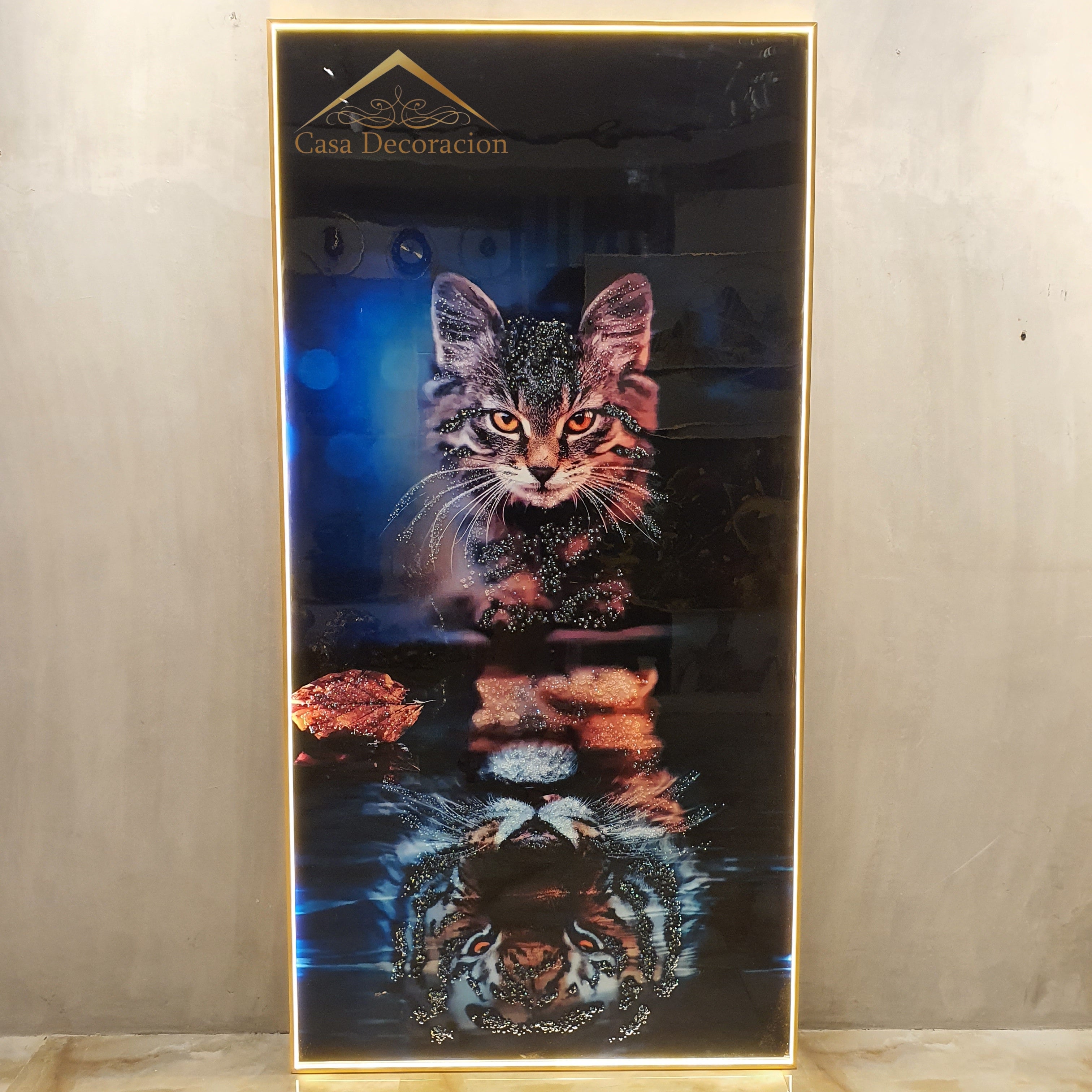 Cat & Tiger Crystal Painting