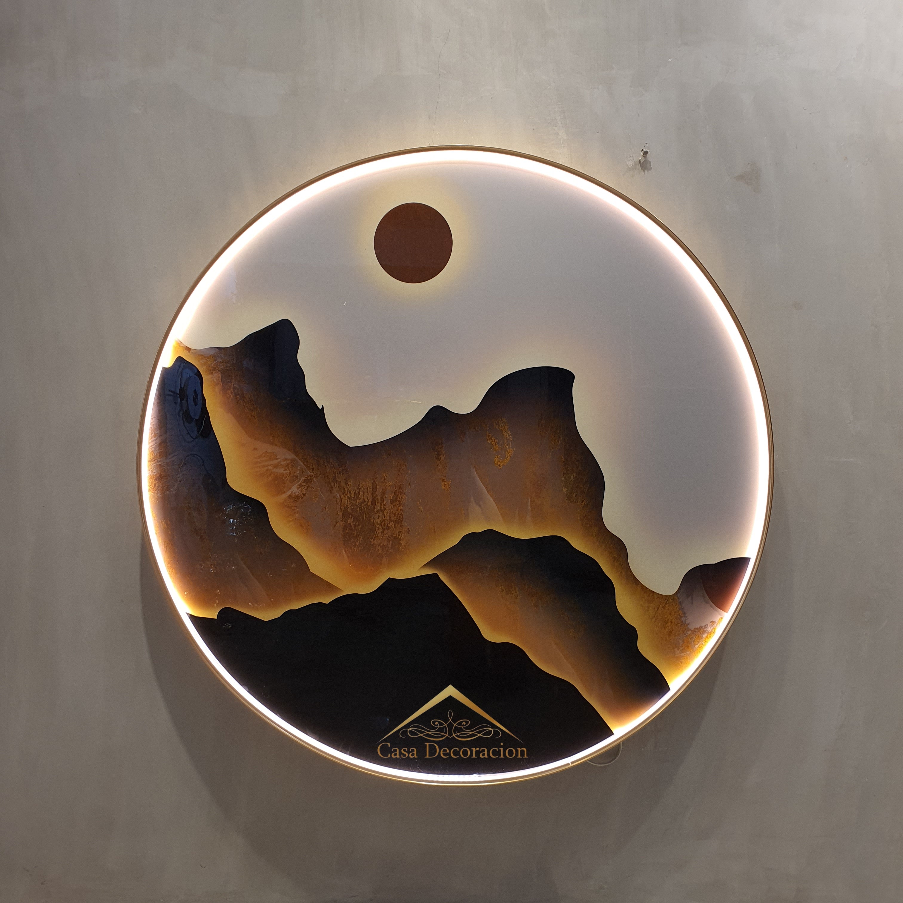 Dark Mountain Crystal Painting (100x100cm)