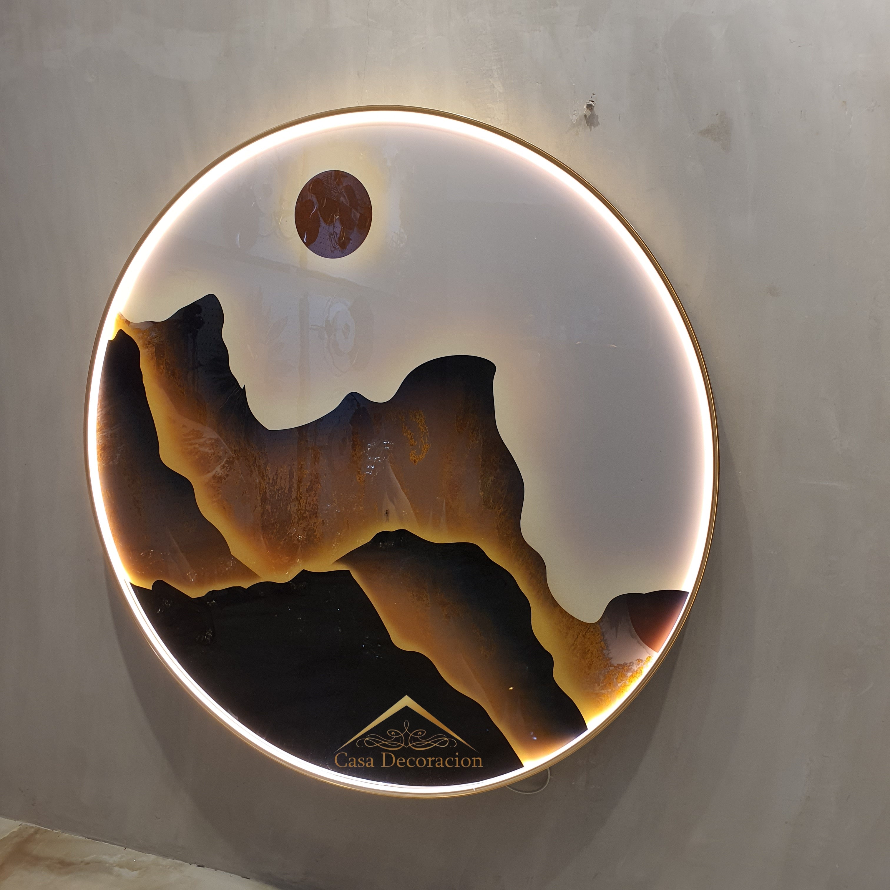 Dark Mountain Crystal Painting (100x100cm)