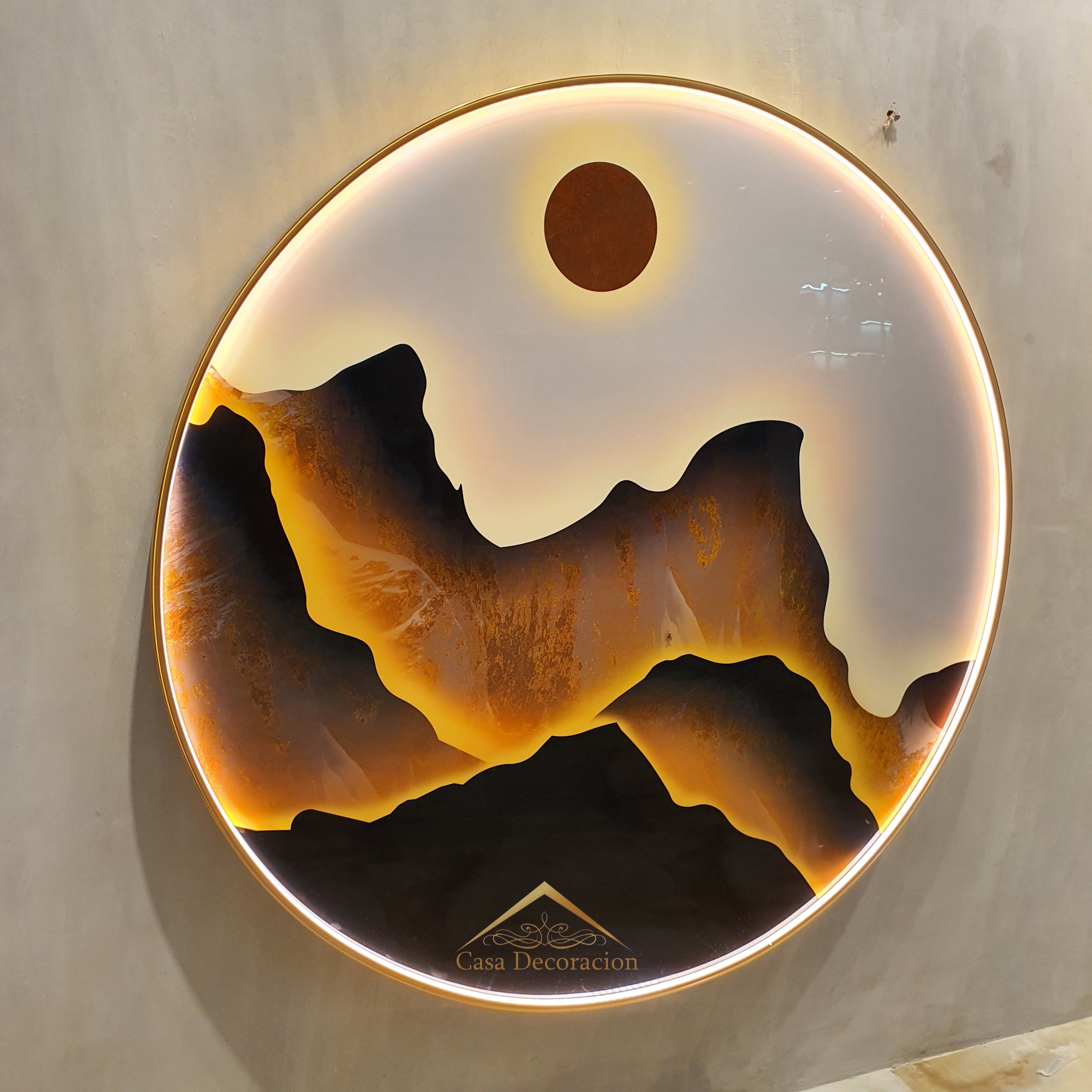 Dark Mountain Crystal Painting (100x100cm)