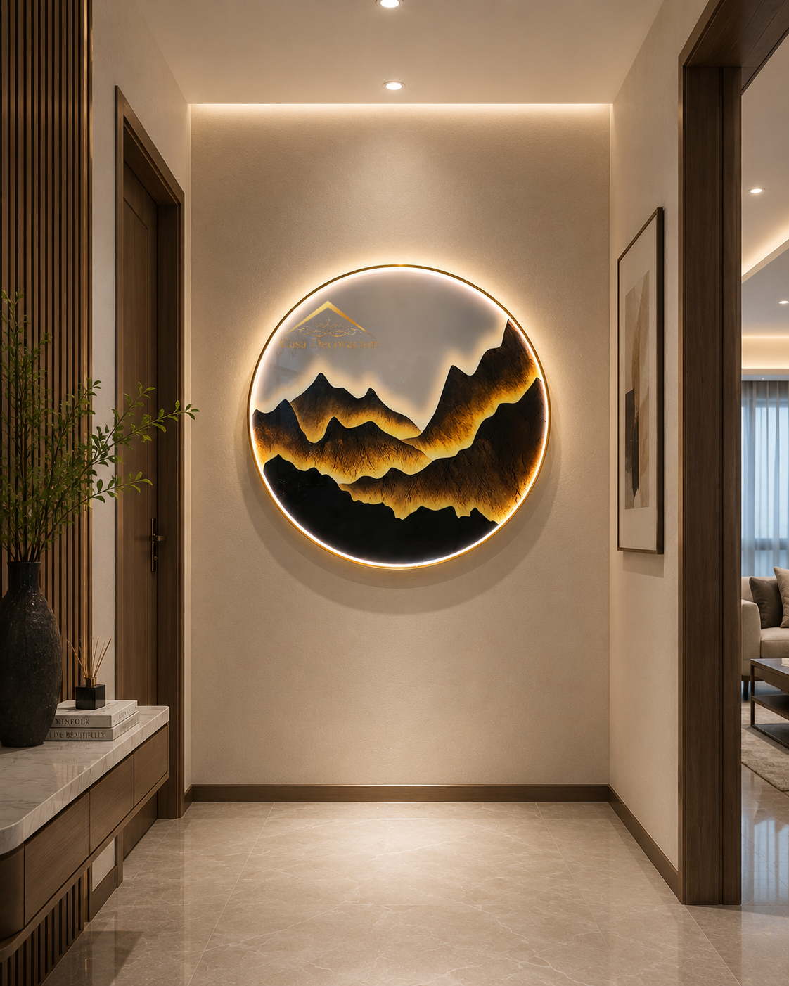 Dark Mountain Crystal Painting (100x100cm)
