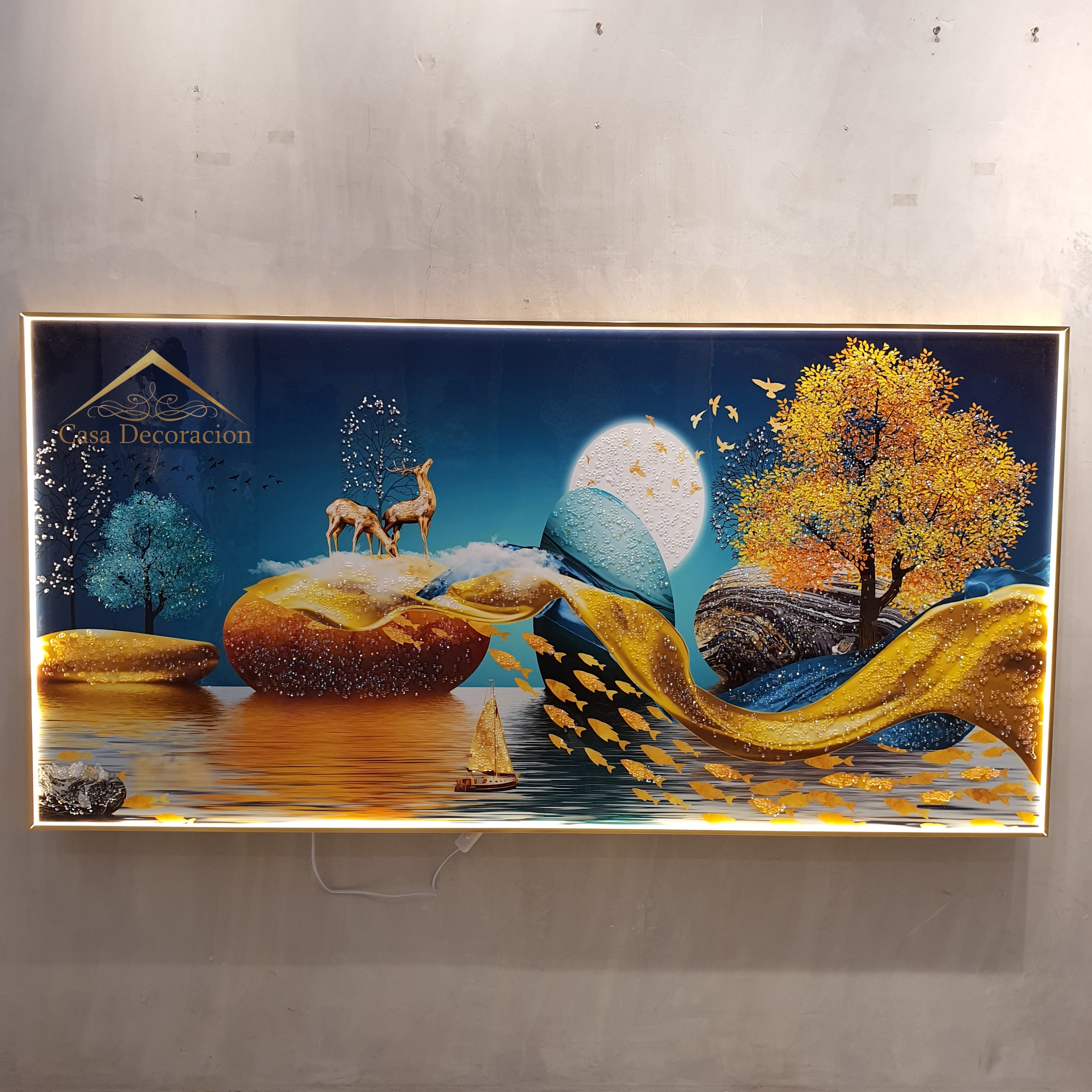 Elegant nature horizontal Crystal Porcelain