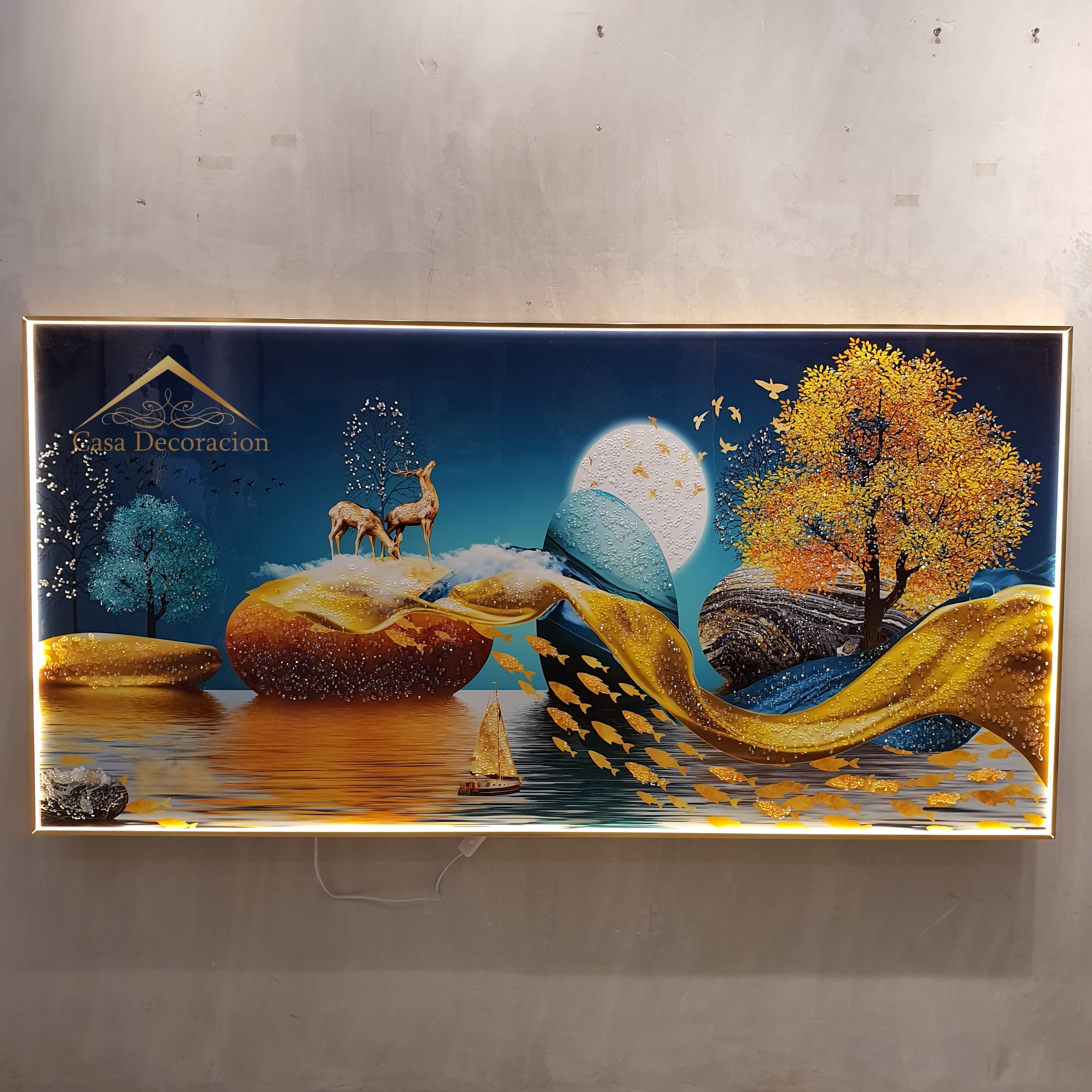 Elegant nature horizontal Crystal Porcelain